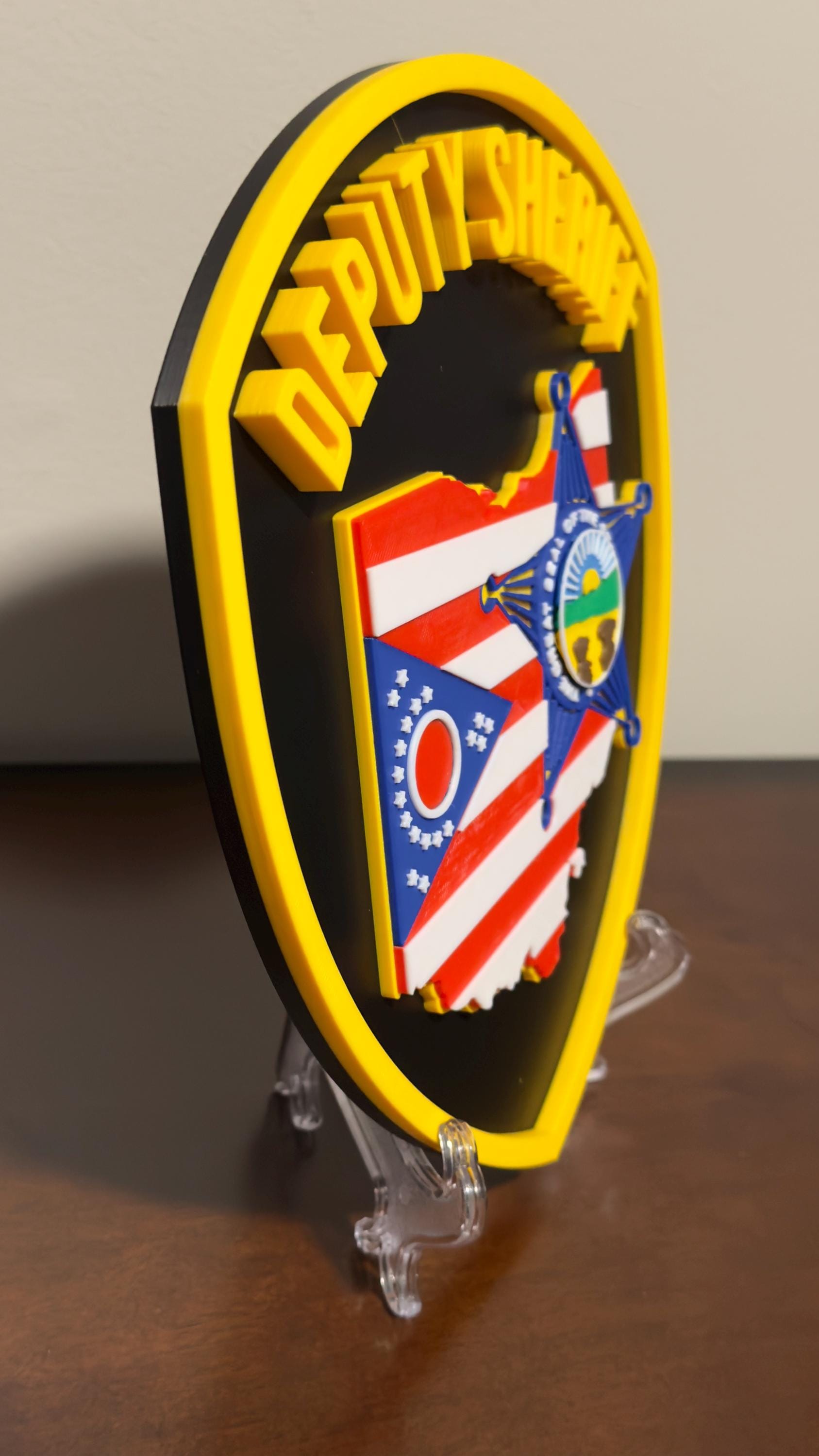 Ohio Deputy Sheriff 3D Plaque - First Responder Wall Art