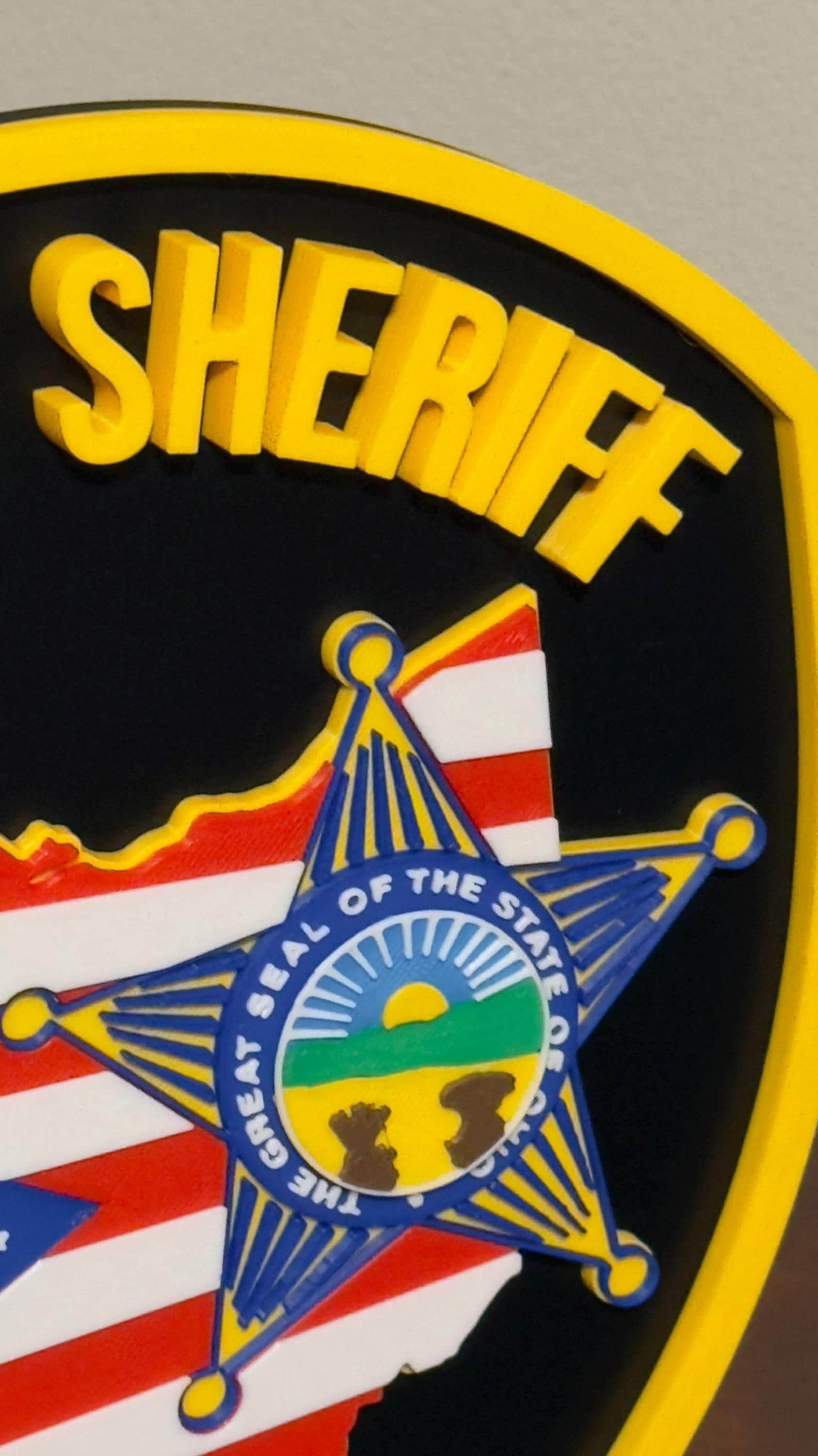 Ohio Deputy Sheriff 3D Plaque - First Responder Wall Art