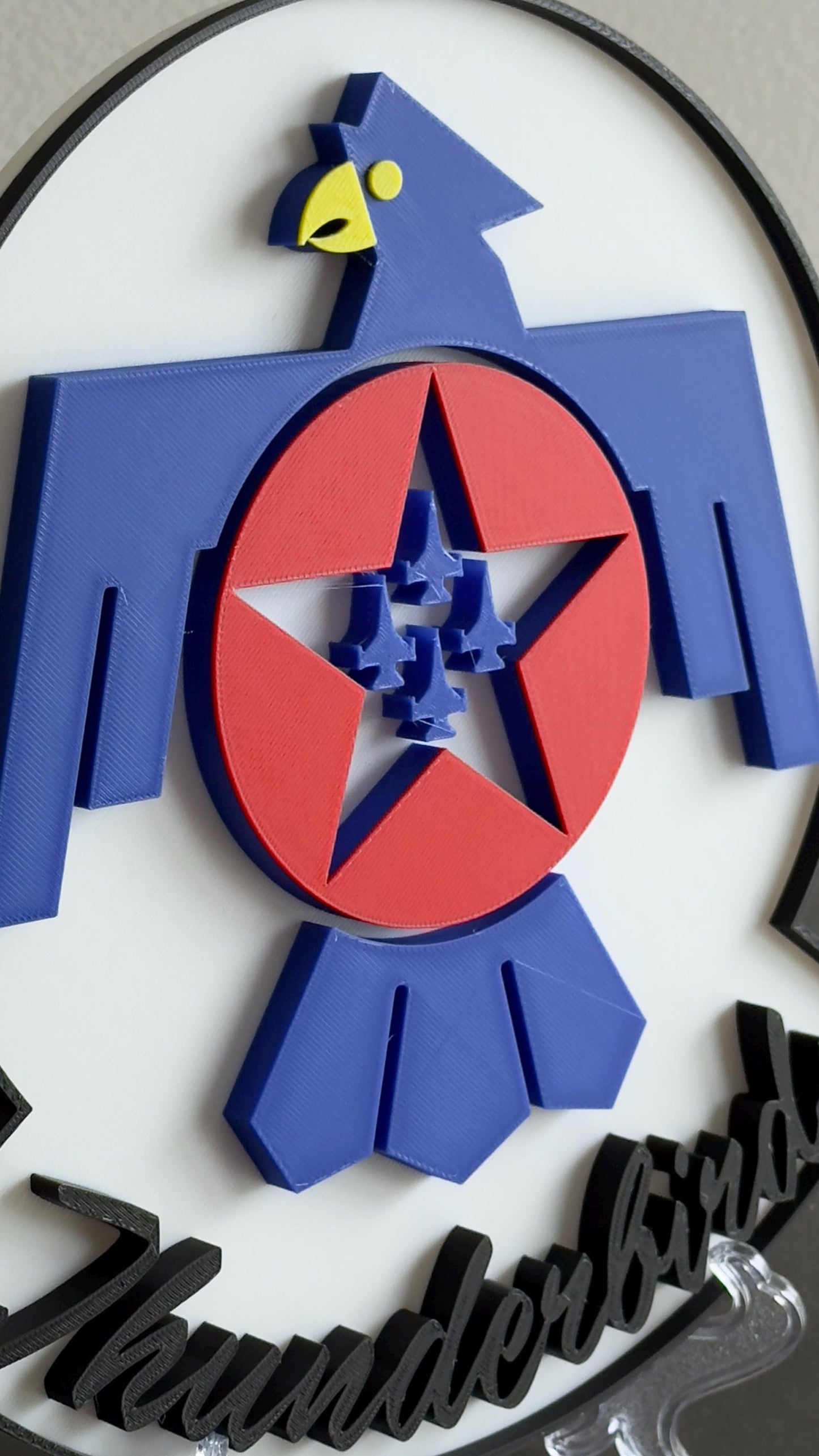 US Air Force Thunderbirds Logo 3D Plaque Military Wall Art Display Plaque Government