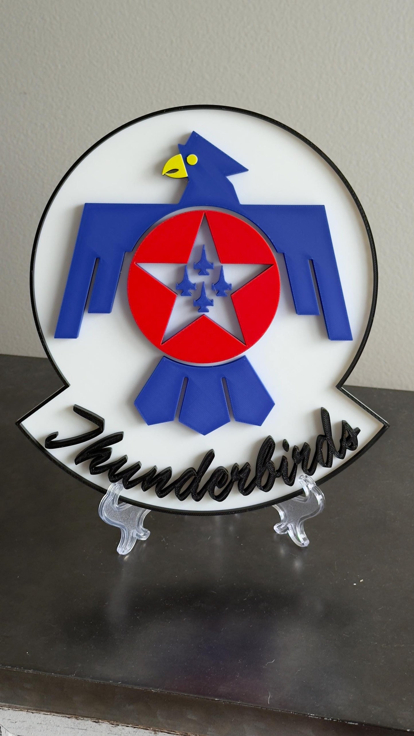 US Air Force Thunderbirds Logo 3D Plaque Military Wall Art Display Plaque Government