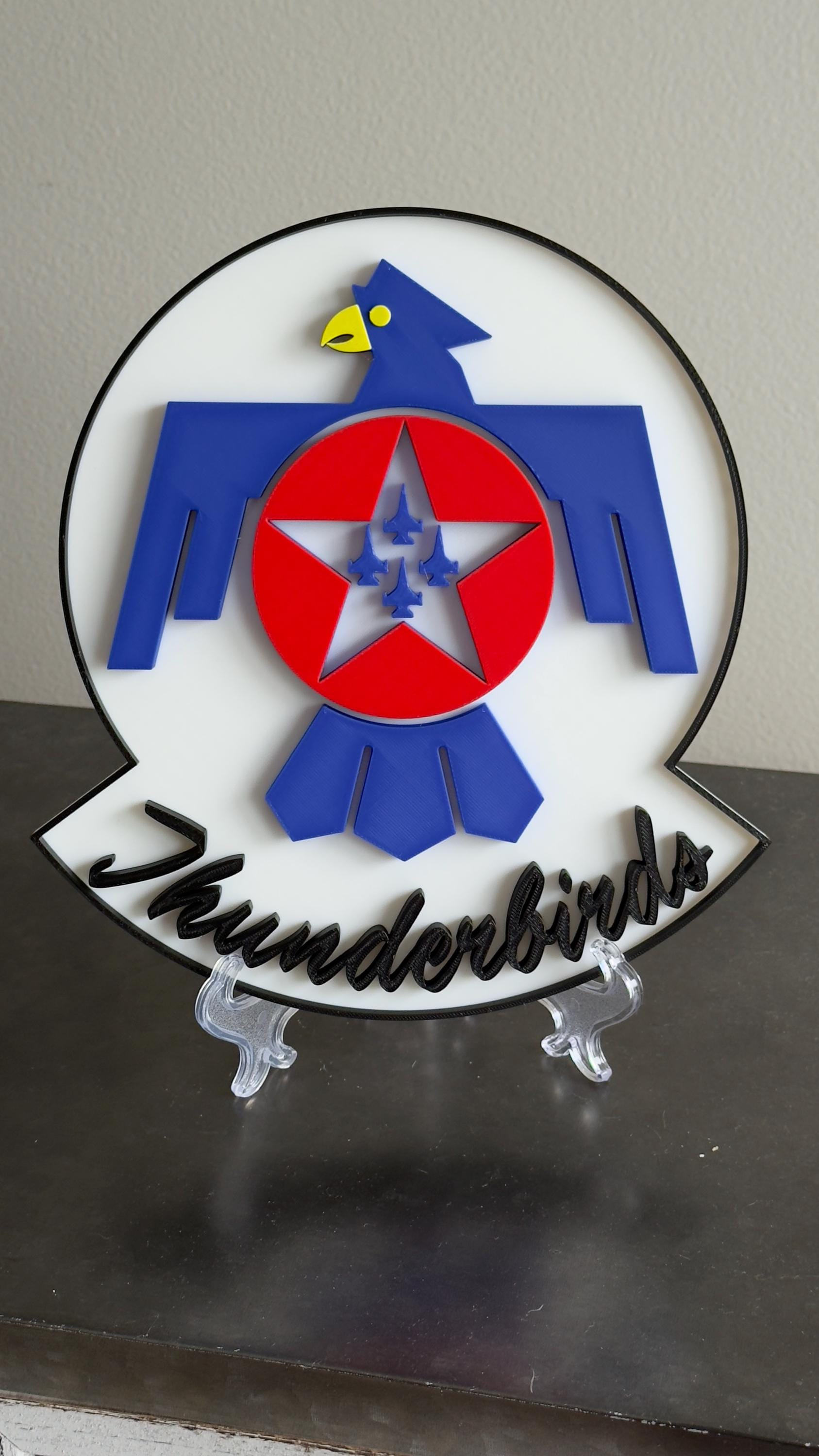 US Air Force Thunderbirds Logo 3D Plaque Military Wall Art Display Plaque Government