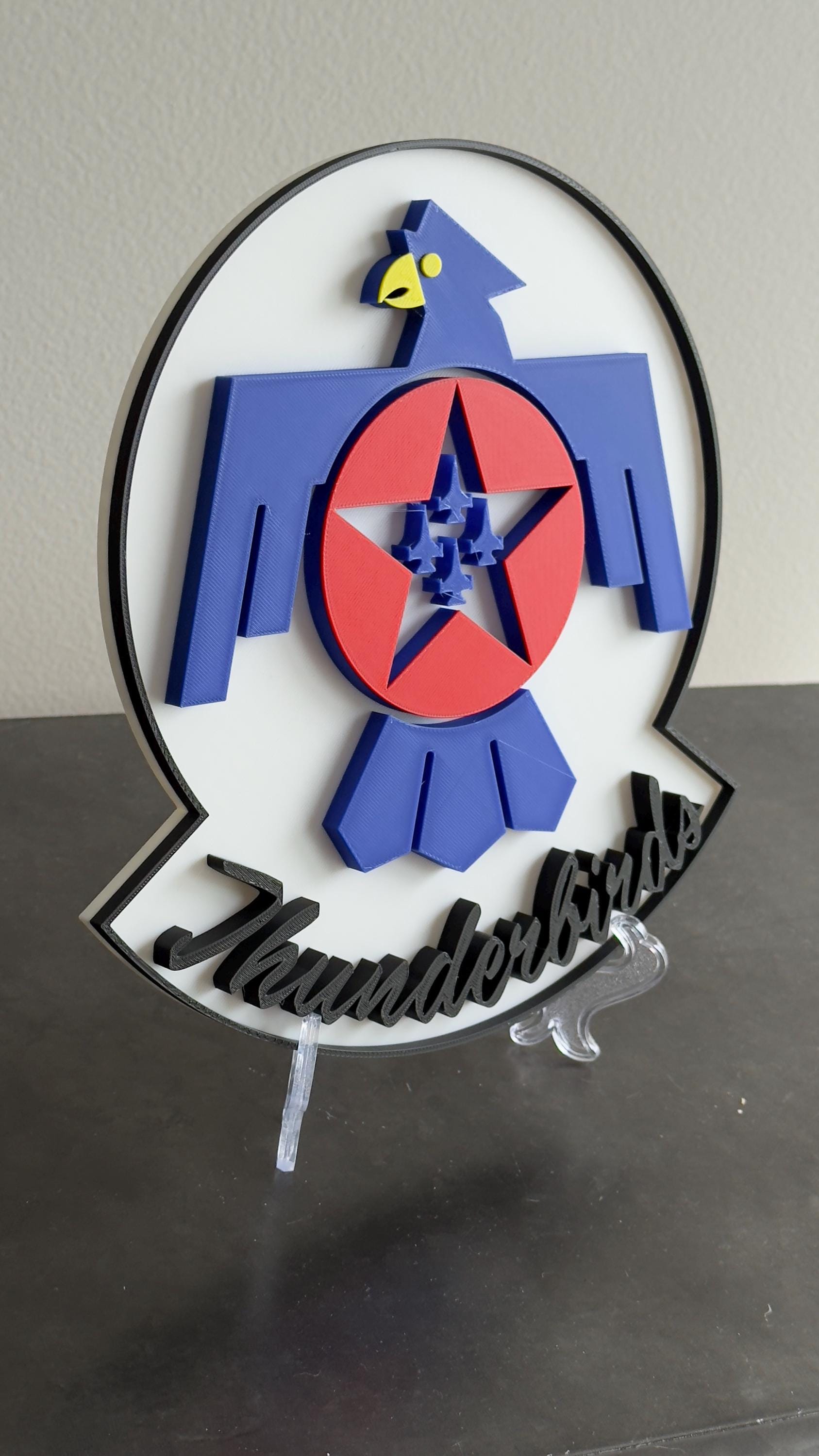 US Air Force Thunderbirds Logo 3D Plaque Military Wall Art Display Plaque Government