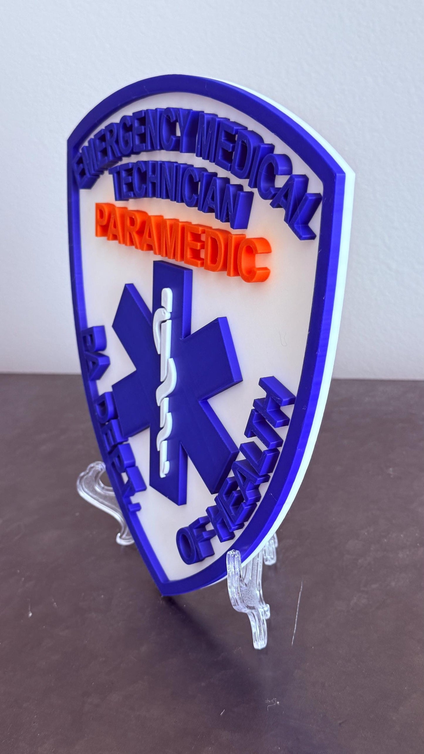 Pennsylvania Paramedic Department of Health 3D Plaque PA Display Plaque EMS Gift