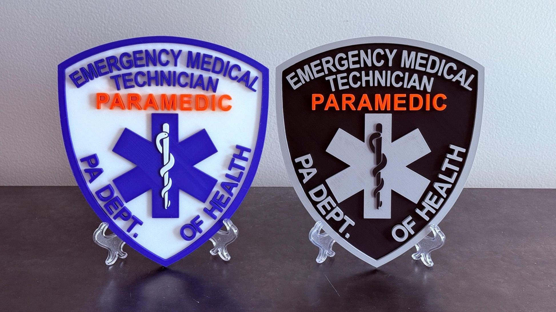 Pennsylvania Paramedic Department of Health 3D Plaque PA Display Plaque EMS Gift