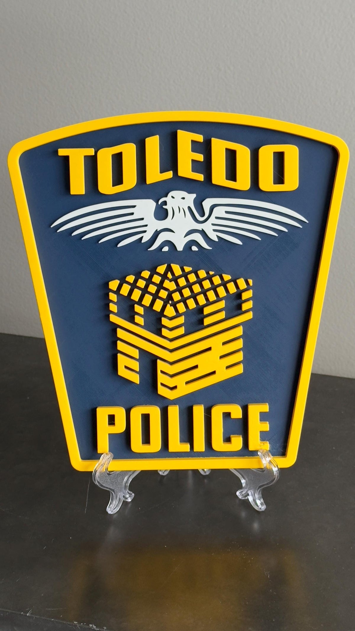 Toledo Police Department Plaque - 3D Embossed Wall Display Ohio