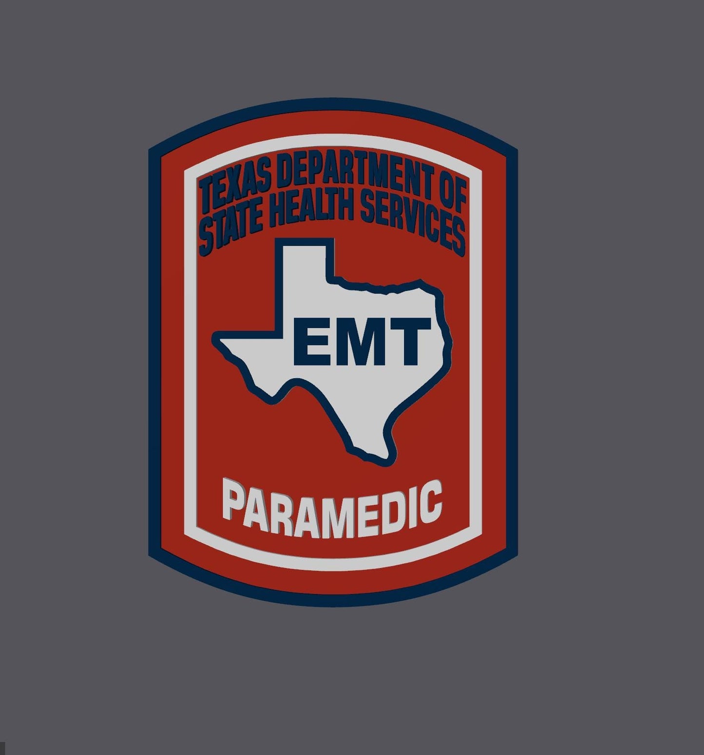 Paramedic Plaque: Texas EMS Tribute (3D Embossed Wall Art) Texas