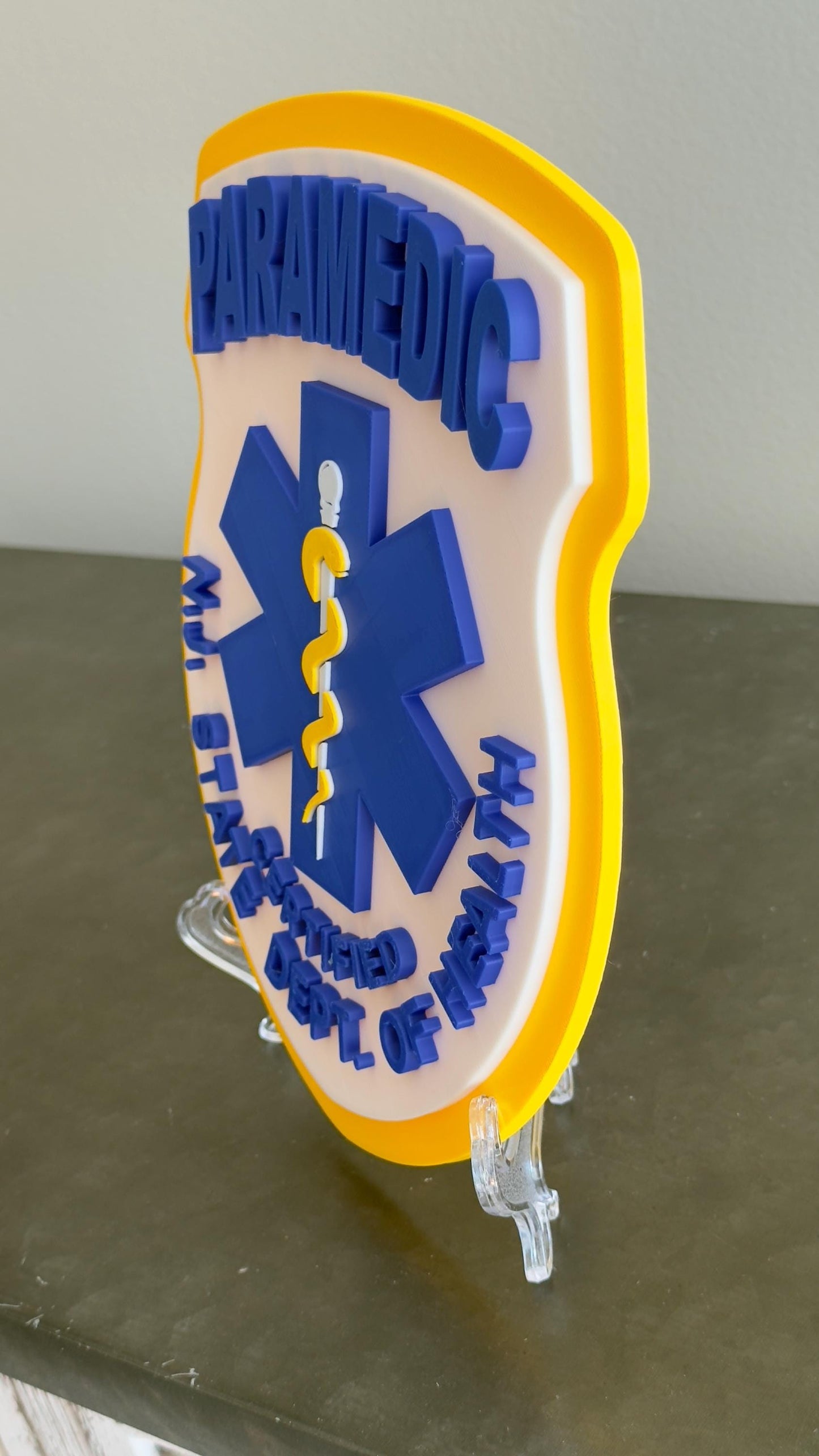 New Jersey Paramedic Plaque: First Responder Wall Art