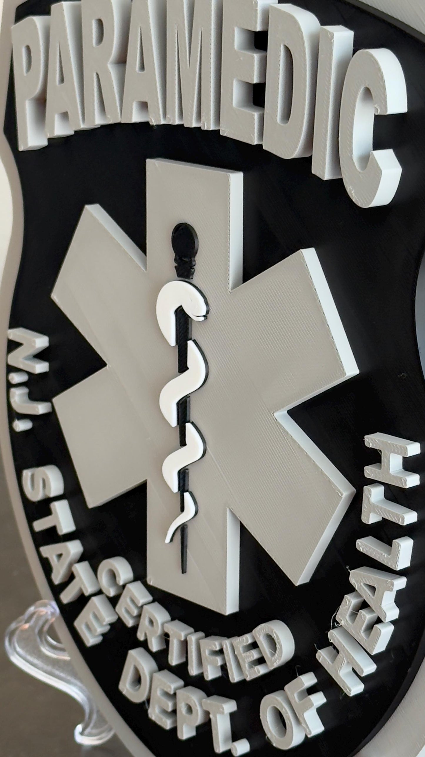 New Jersey Paramedic Plaque: First Responder Wall Art
