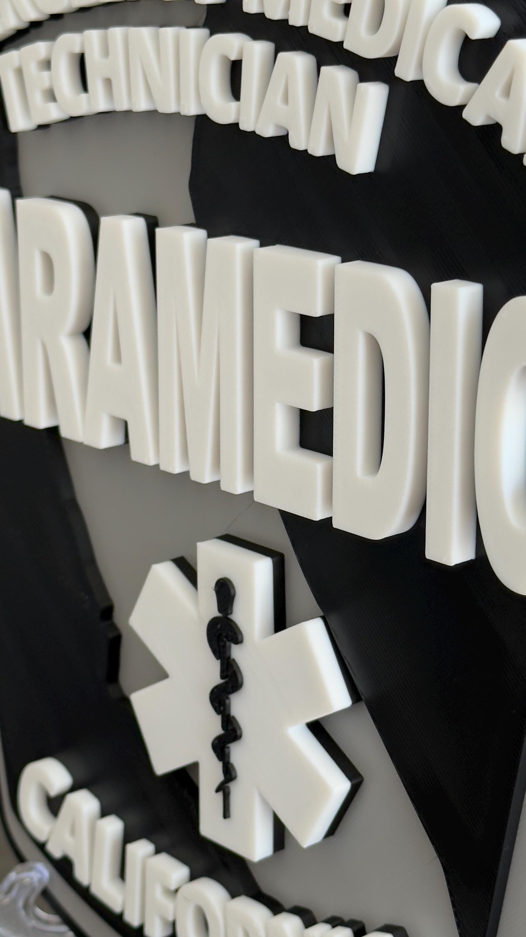 California Paramedic Plaque: First Responder Wall Art