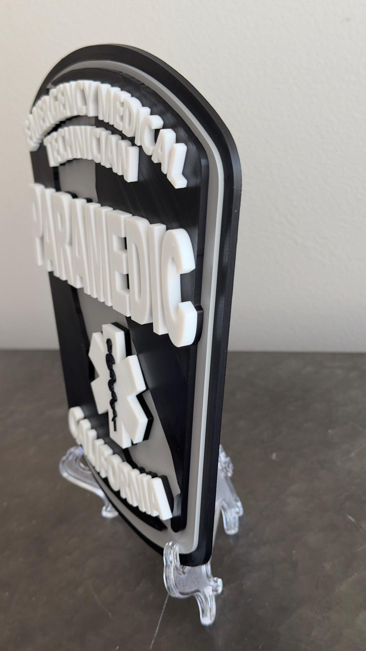 California Paramedic Plaque: First Responder Wall Art