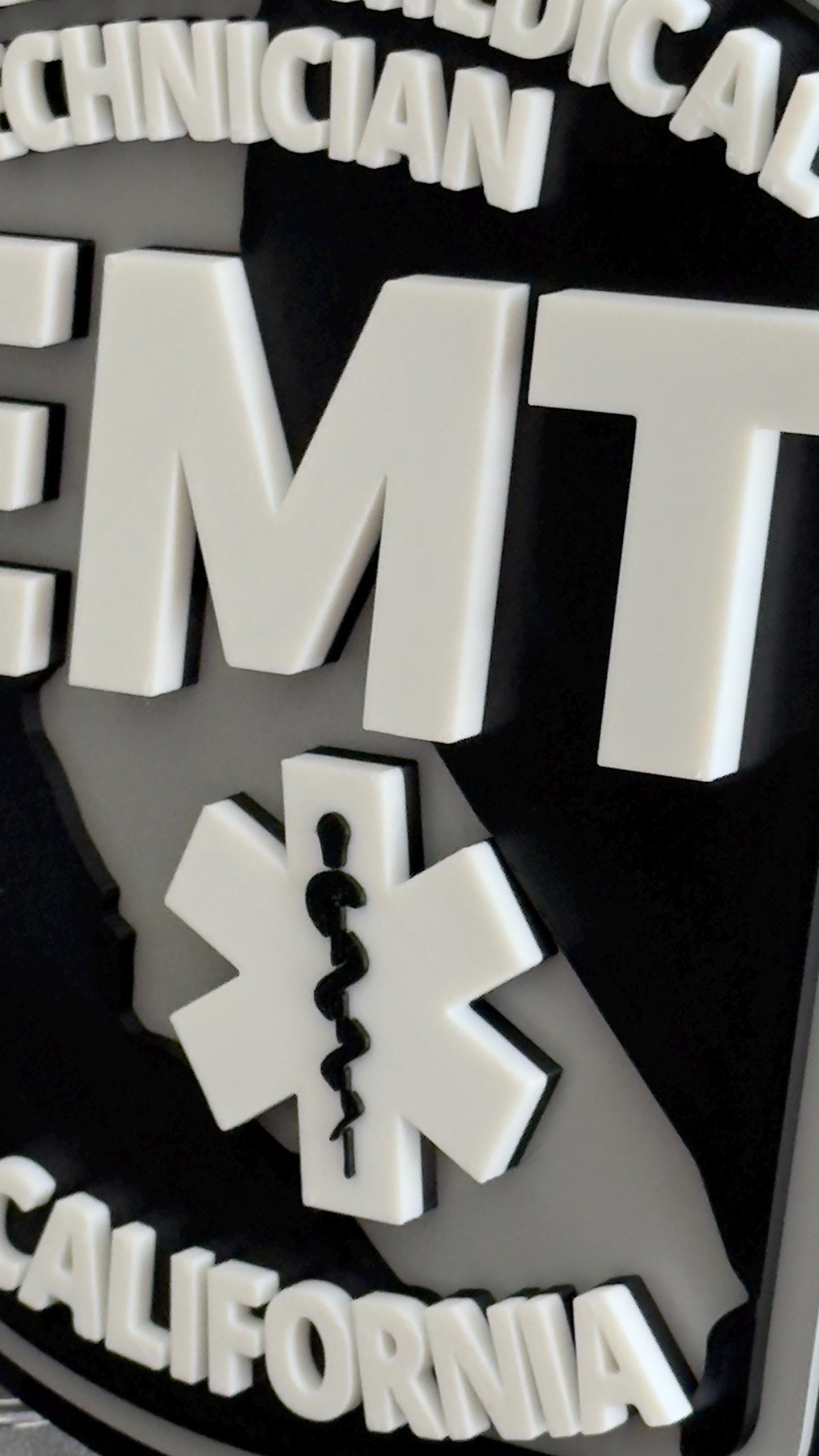 California EMT 3D Plaque - First Responder Wall Decor