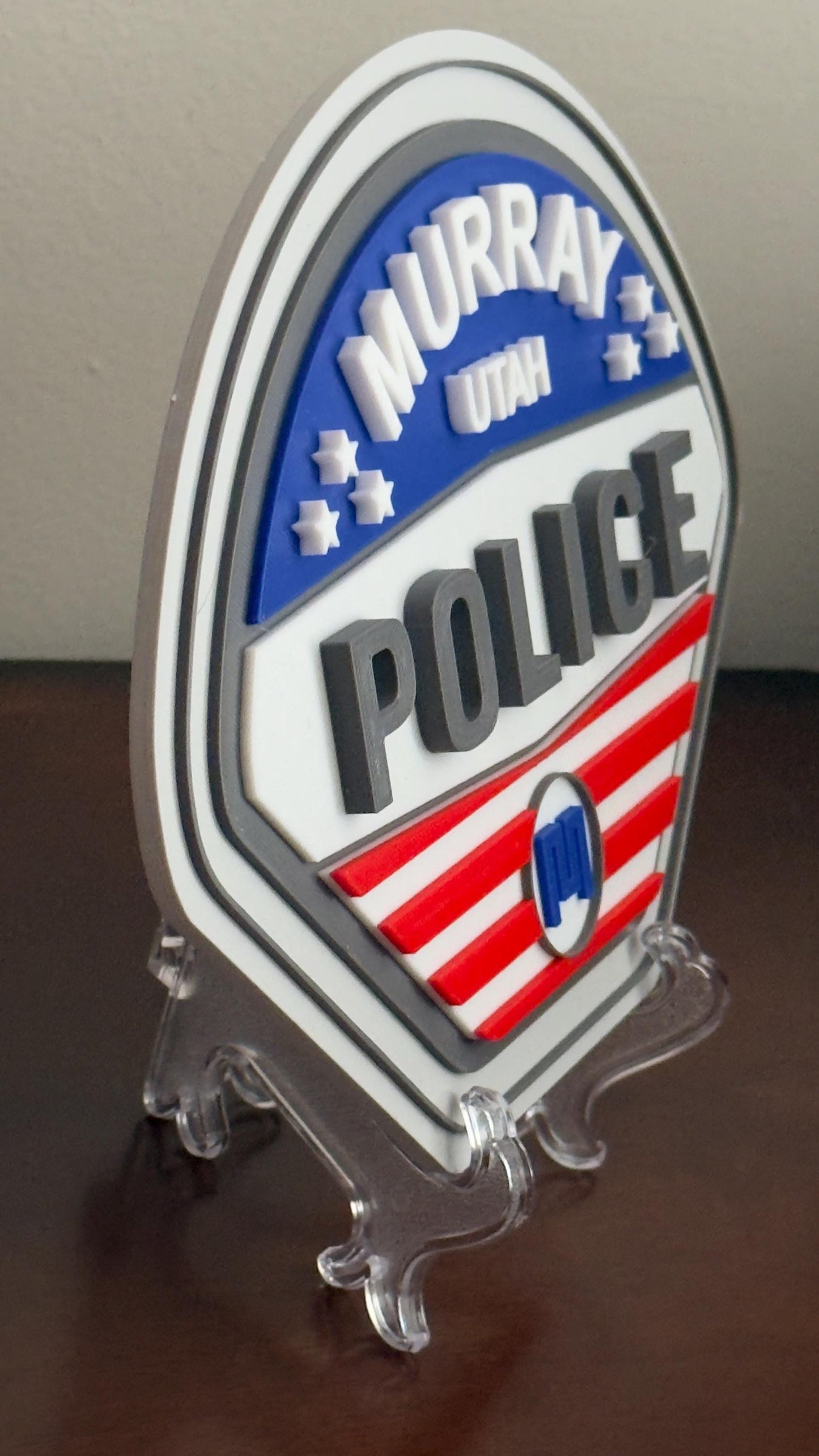 Murray City Utah Police Department 3D Embossed Plaque Police Gift