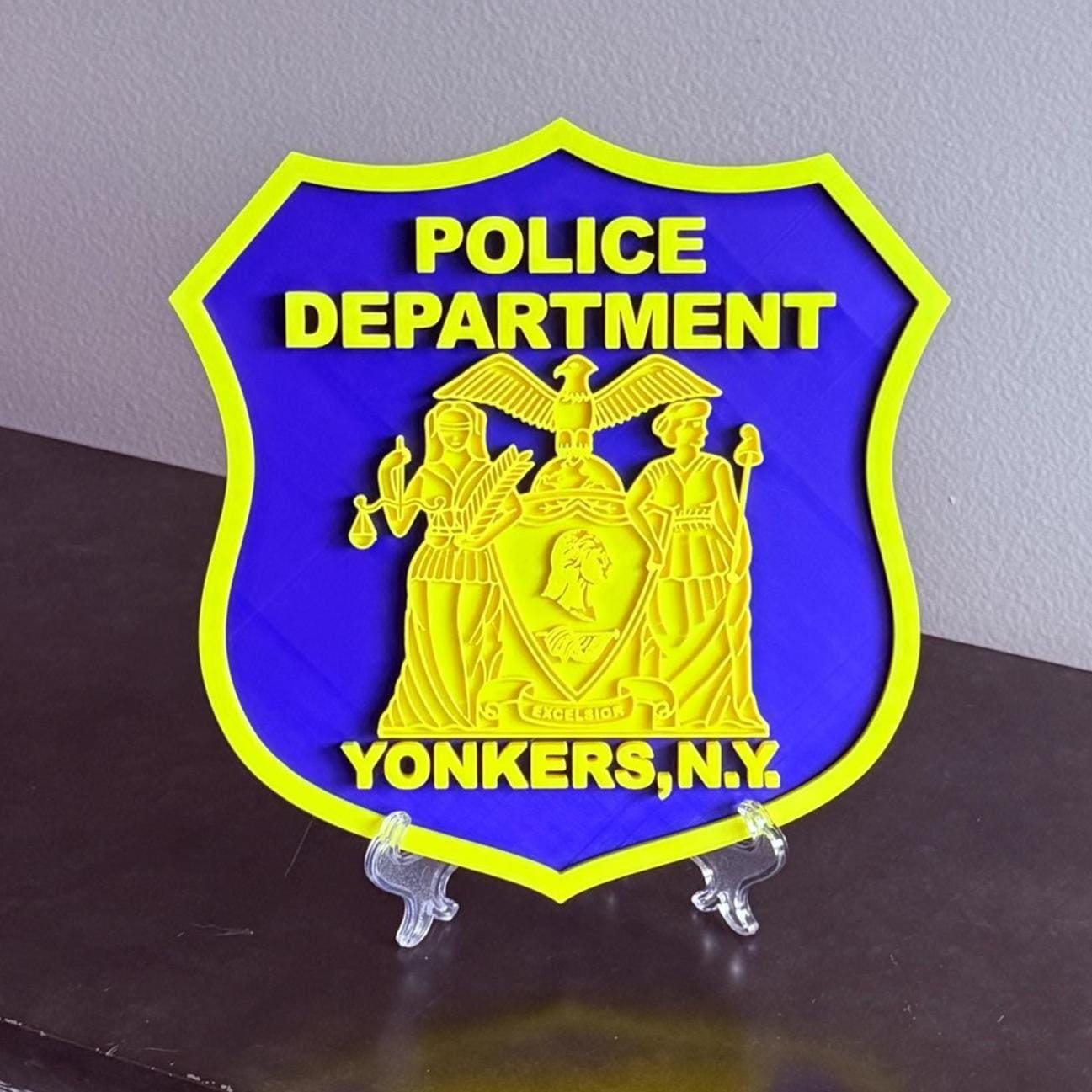 Yonkers NY Police Department 3D Embossed Display Plaque Police Gift New York