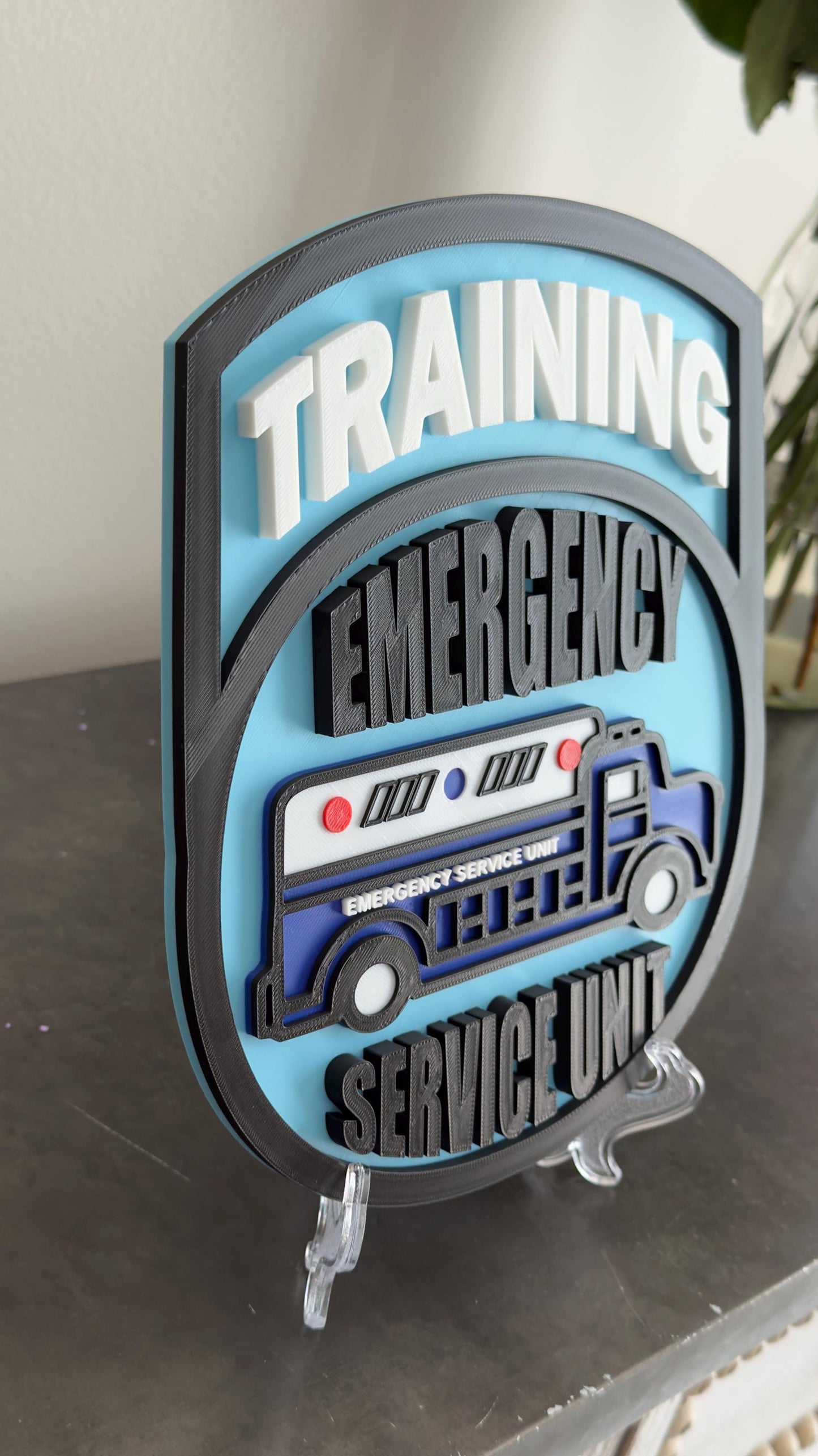 NYC DOC Emergency Service 3D Plaque: First Responder Gift New York
