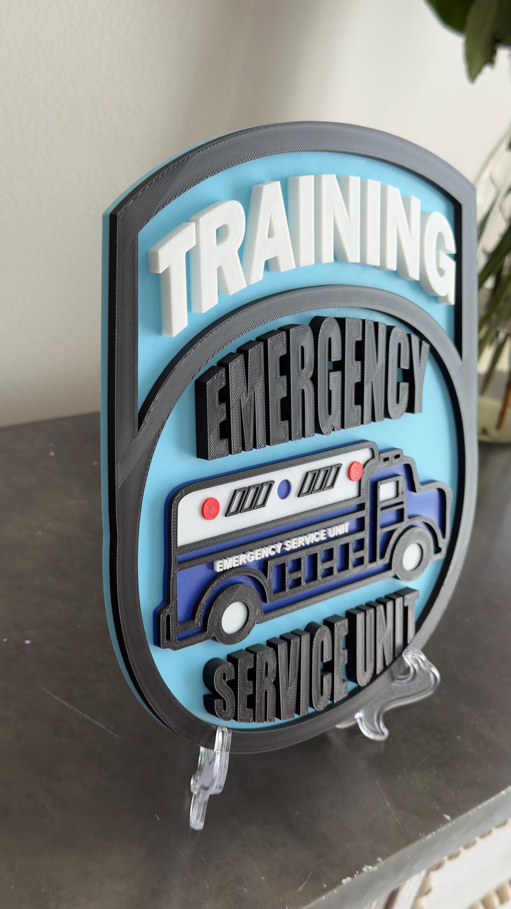 NYC DOC Emergency Service 3D Plaque: First Responder Gift New York
