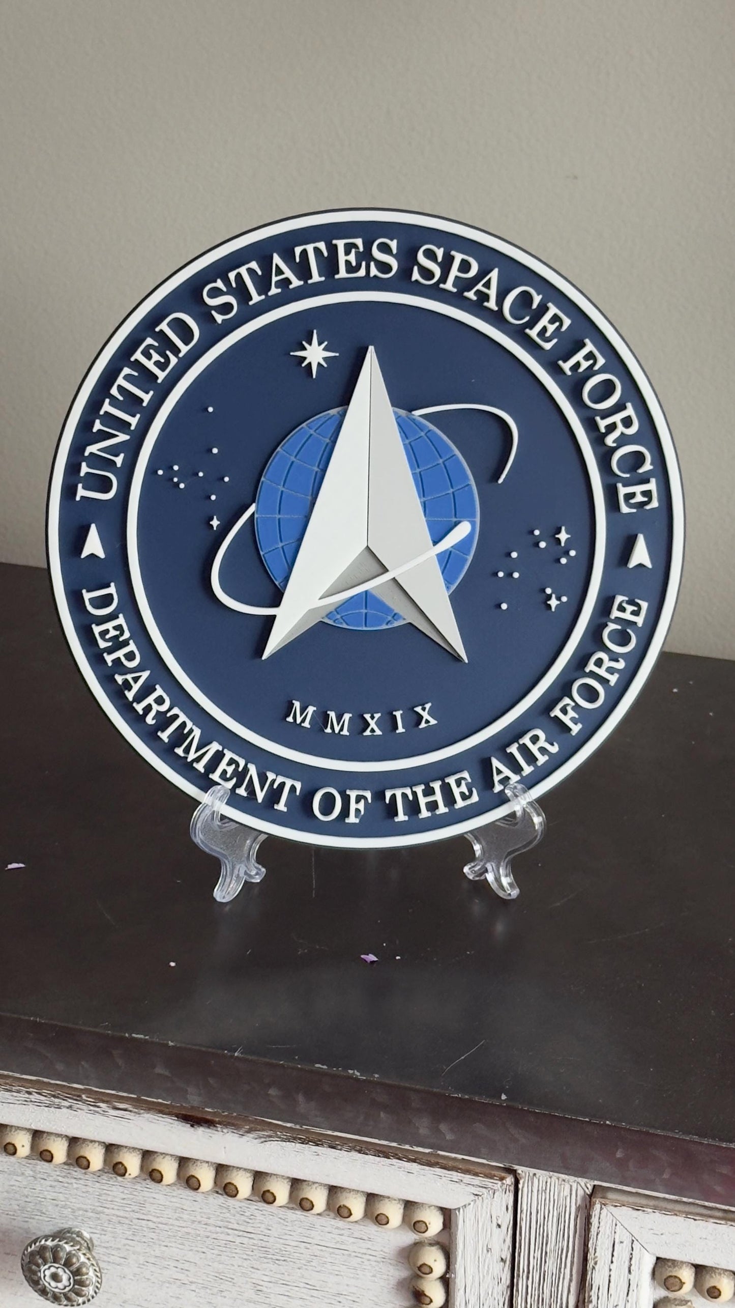 United States Space Force Plaque: Veteran Wall Art Government
