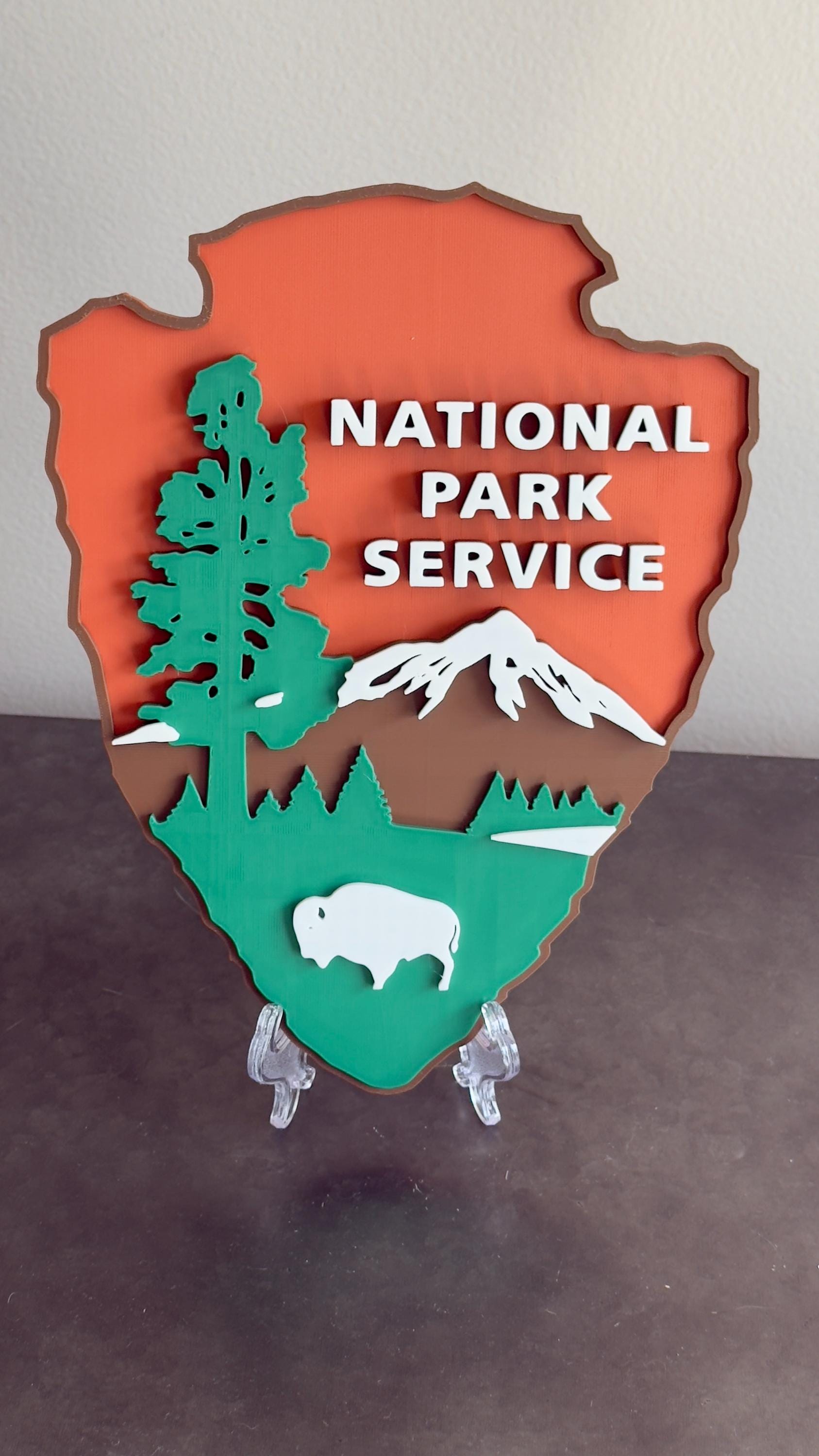 National Park Service Arrowhead Plaque - First Responder Wall Art Government