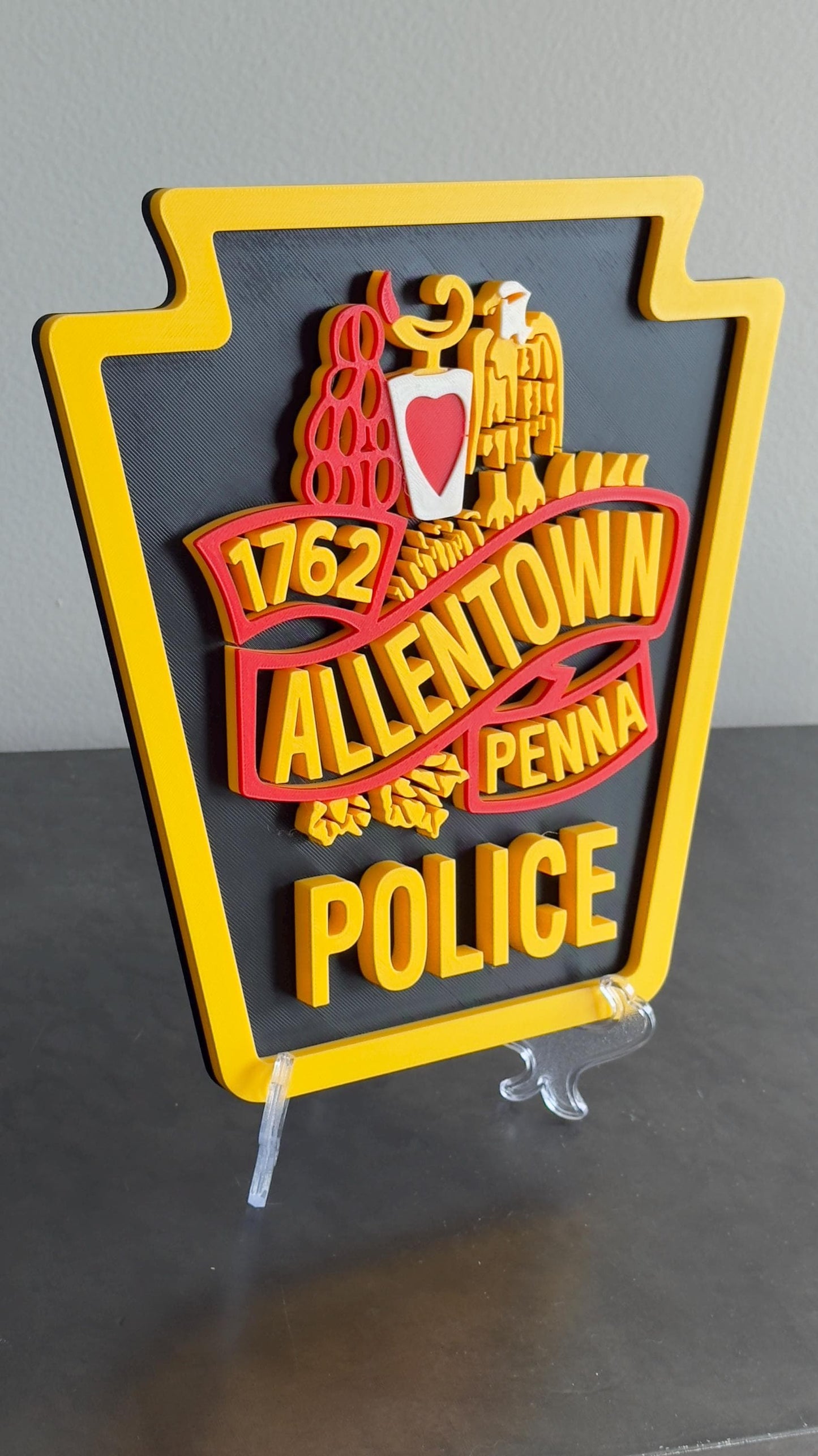 Allentown Police Plaque - 3D Embossed Wall or Shelf Display Pennsylvania