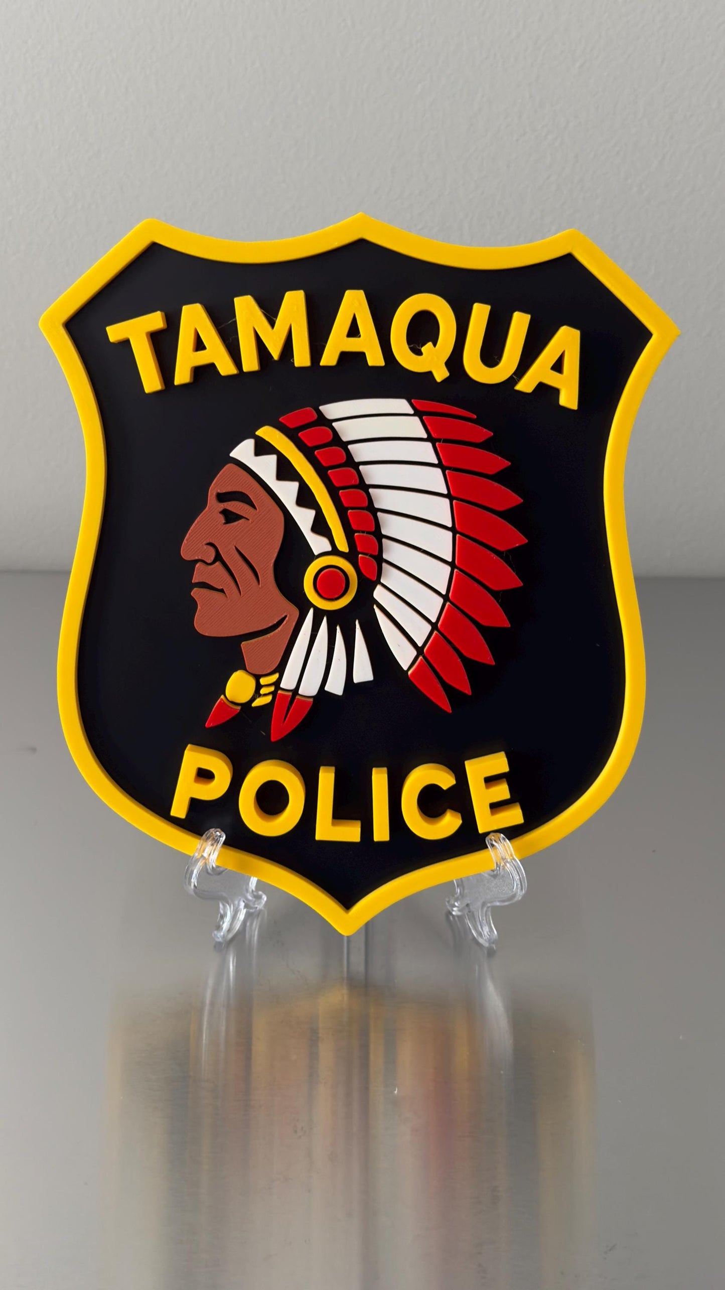 Tamaqua Police Department 3D Embossed Plaque - Pennsylvania First Responder Wall Art