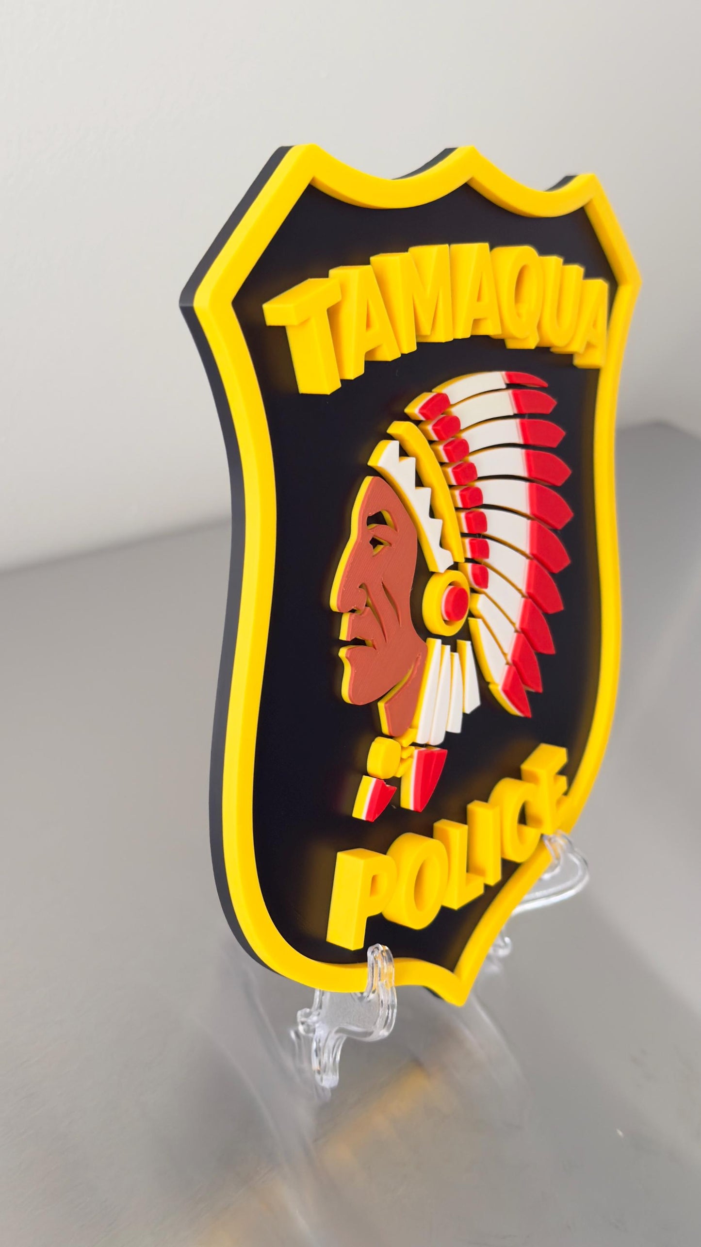 Tamaqua Police Department 3D Embossed Plaque - Pennsylvania First Responder Wall Art
