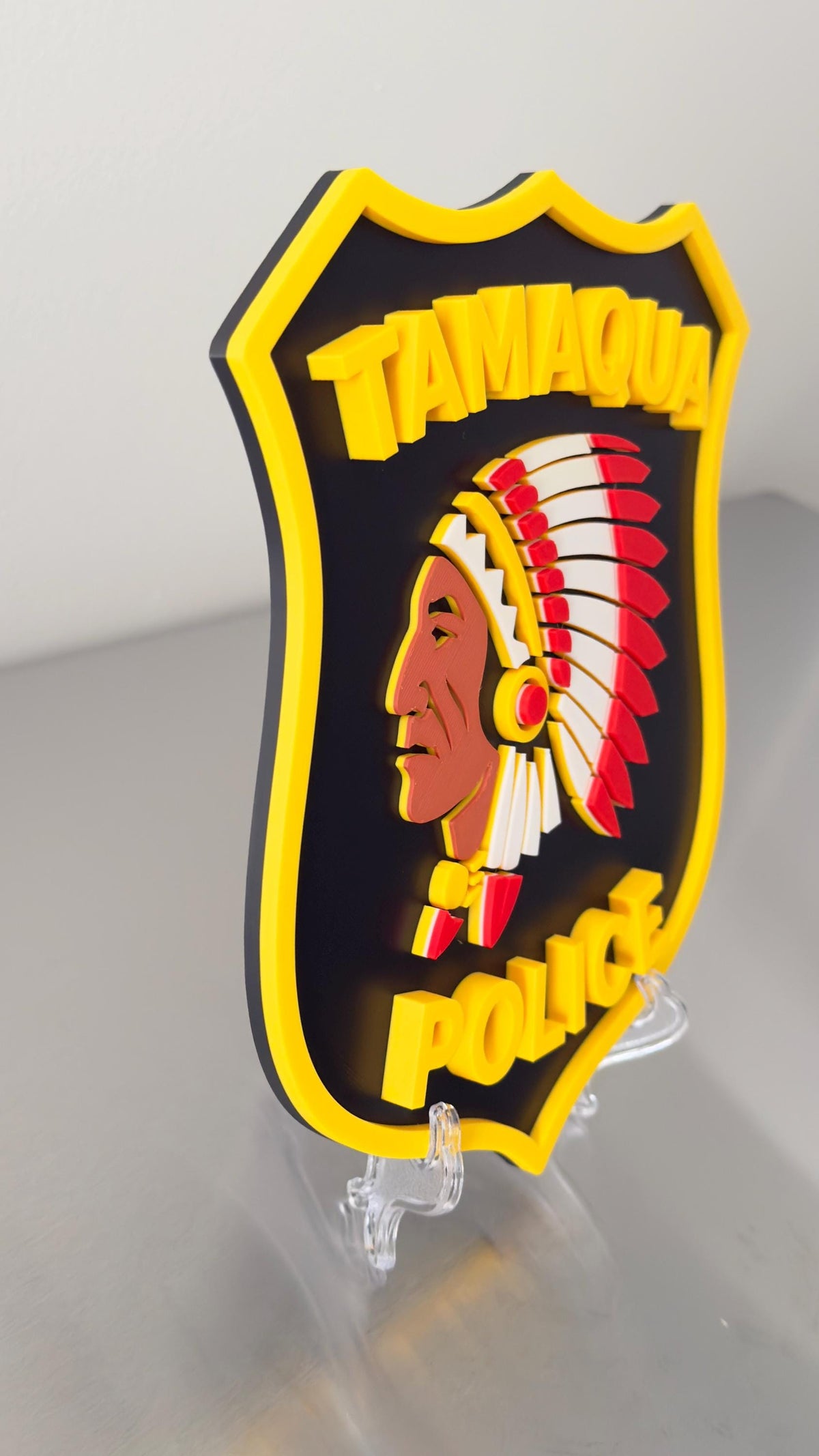 Tamaqua Police Department 3D Embossed Plaque - Pennsylvania First Responder Display Plaque