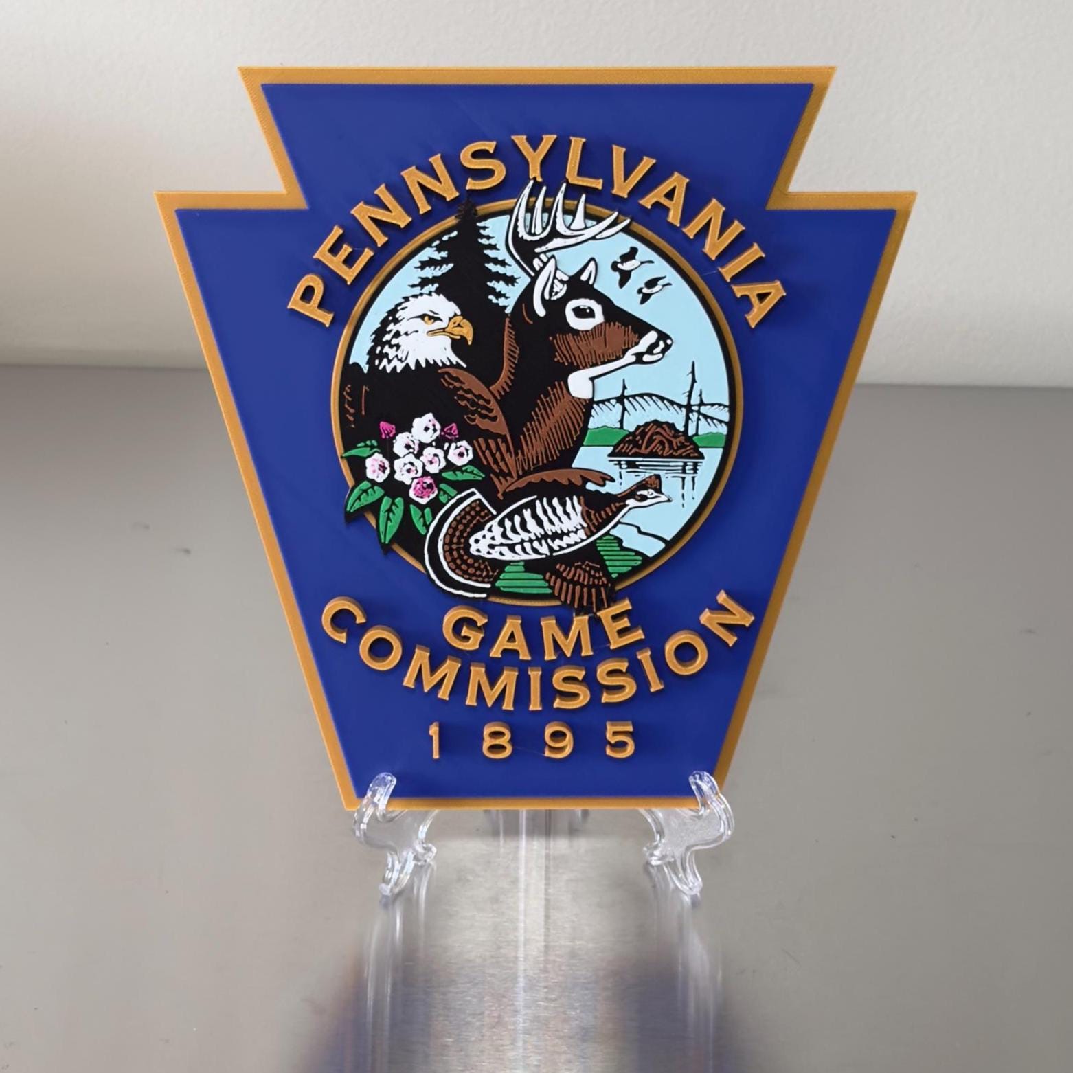 Pennsylvania Game Warden Plaque (Embossed 3D, Wall Display)