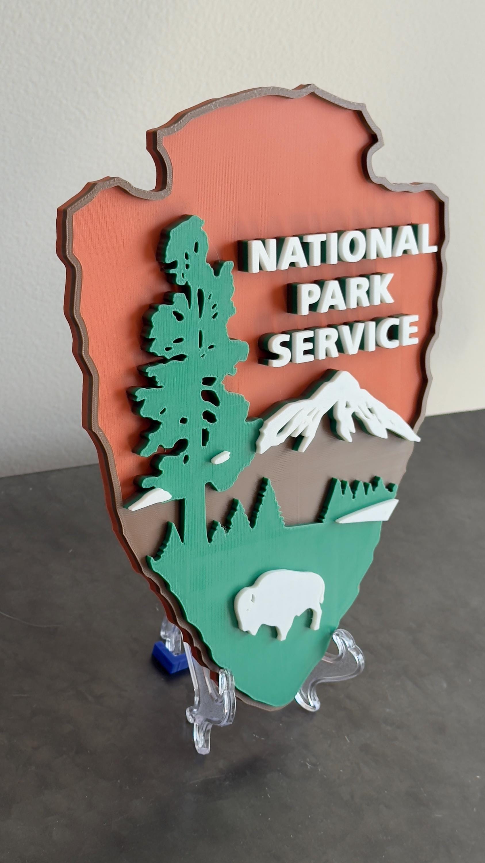 National Park Service Arrowhead Plaque - First Responder Wall Art Government