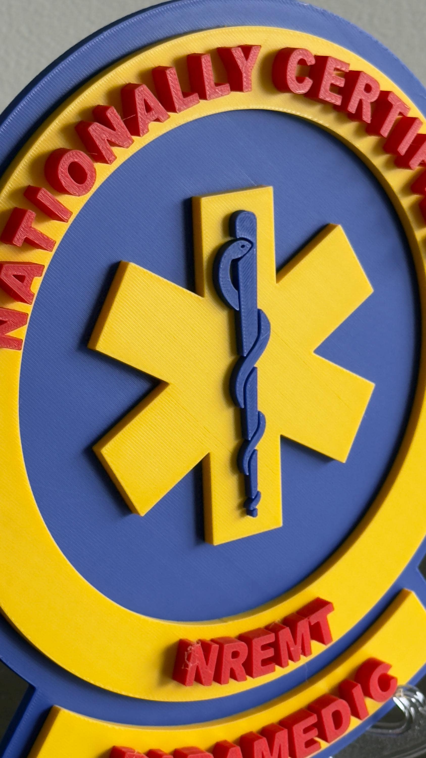 National Registry Paramedic 3D Embossed Display Plaque First Responder Wall Art