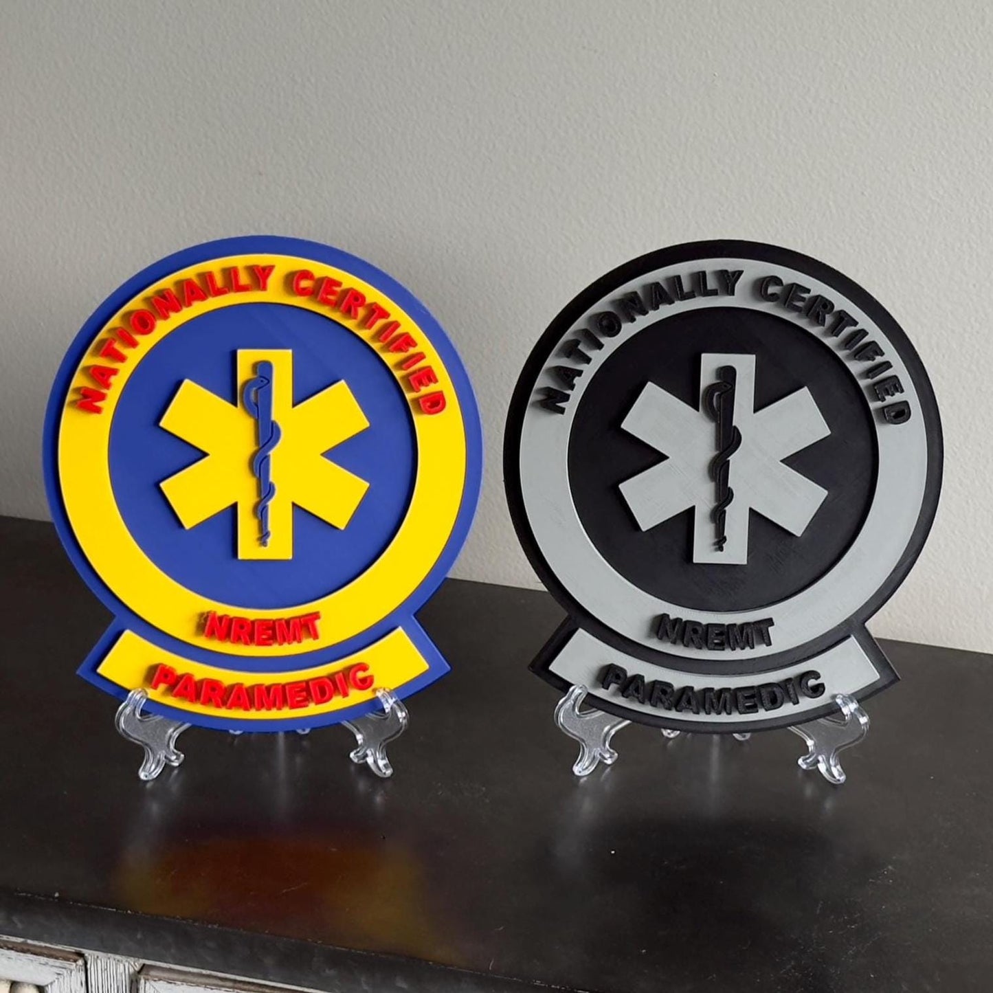 National Registry Paramedic 3D Embossed Display Plaque First Responder Wall Art