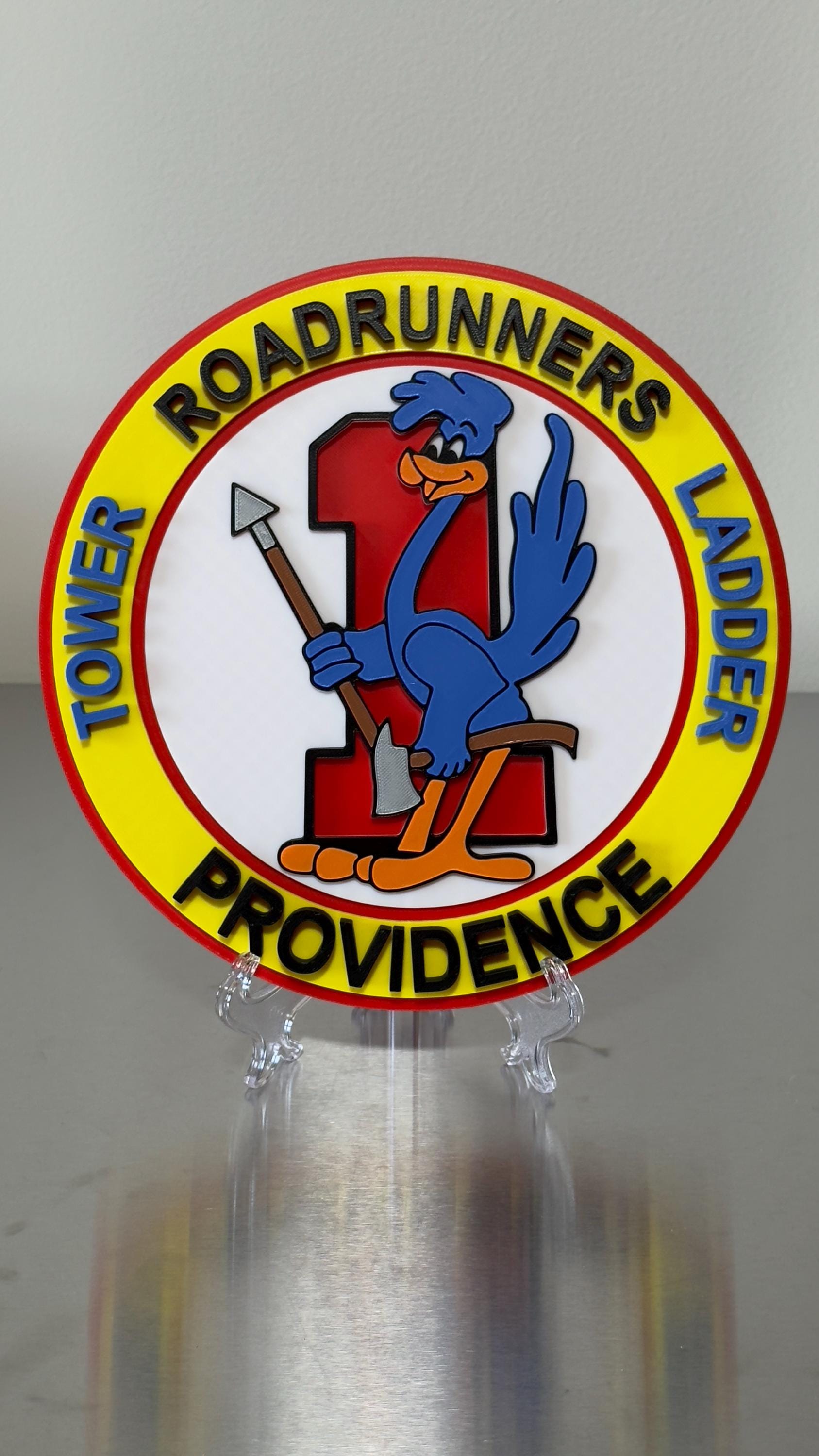 Providence Fire Department Ladder 1 Plaque - 3D Embossed Display Rhode Island