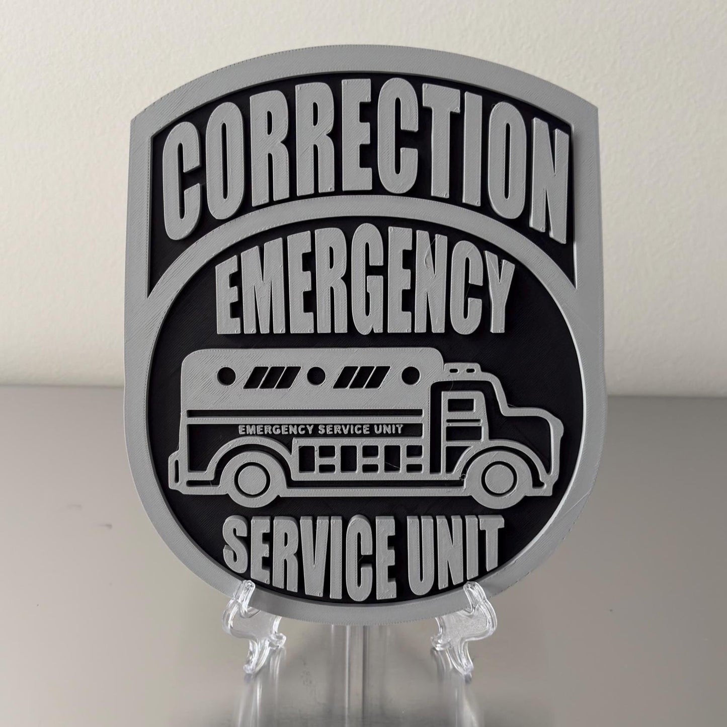 NYC DOC Emergency Service 3D Plaque: First Responder Gift New York