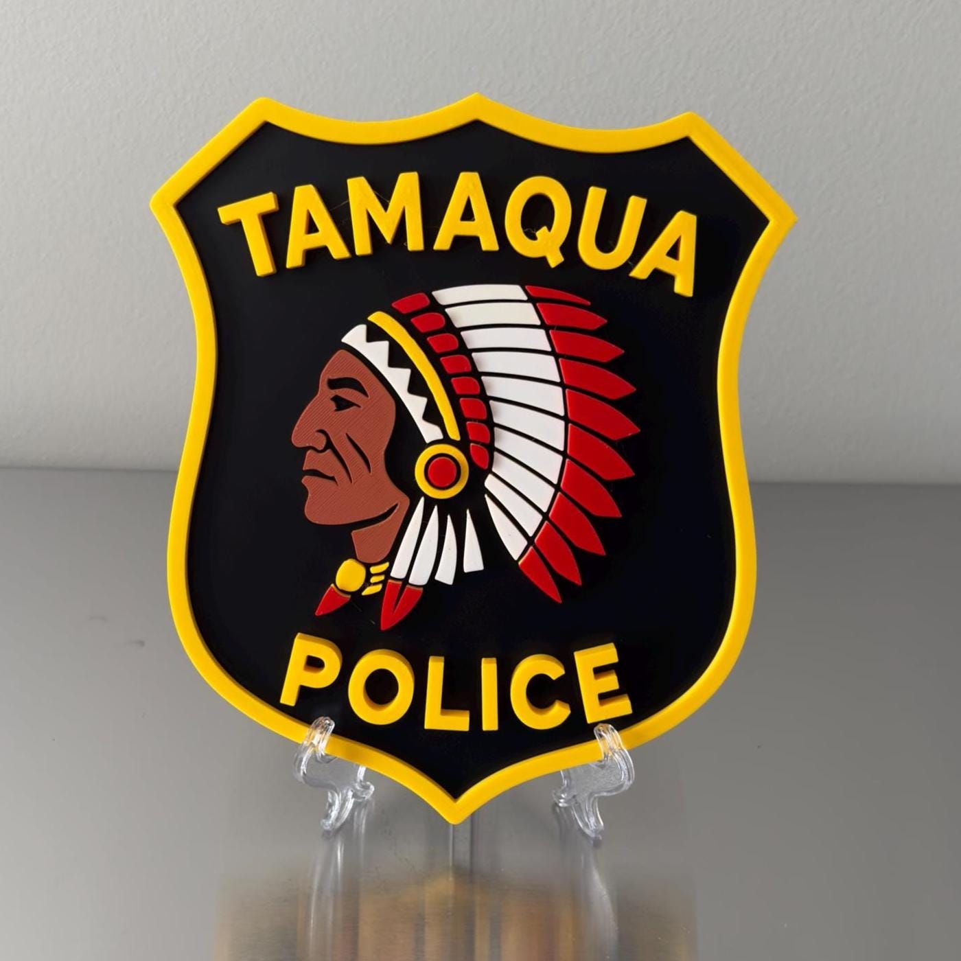 Tamaqua Police Department 3D Embossed Plaque - Pennsylvania First Responder Wall Art