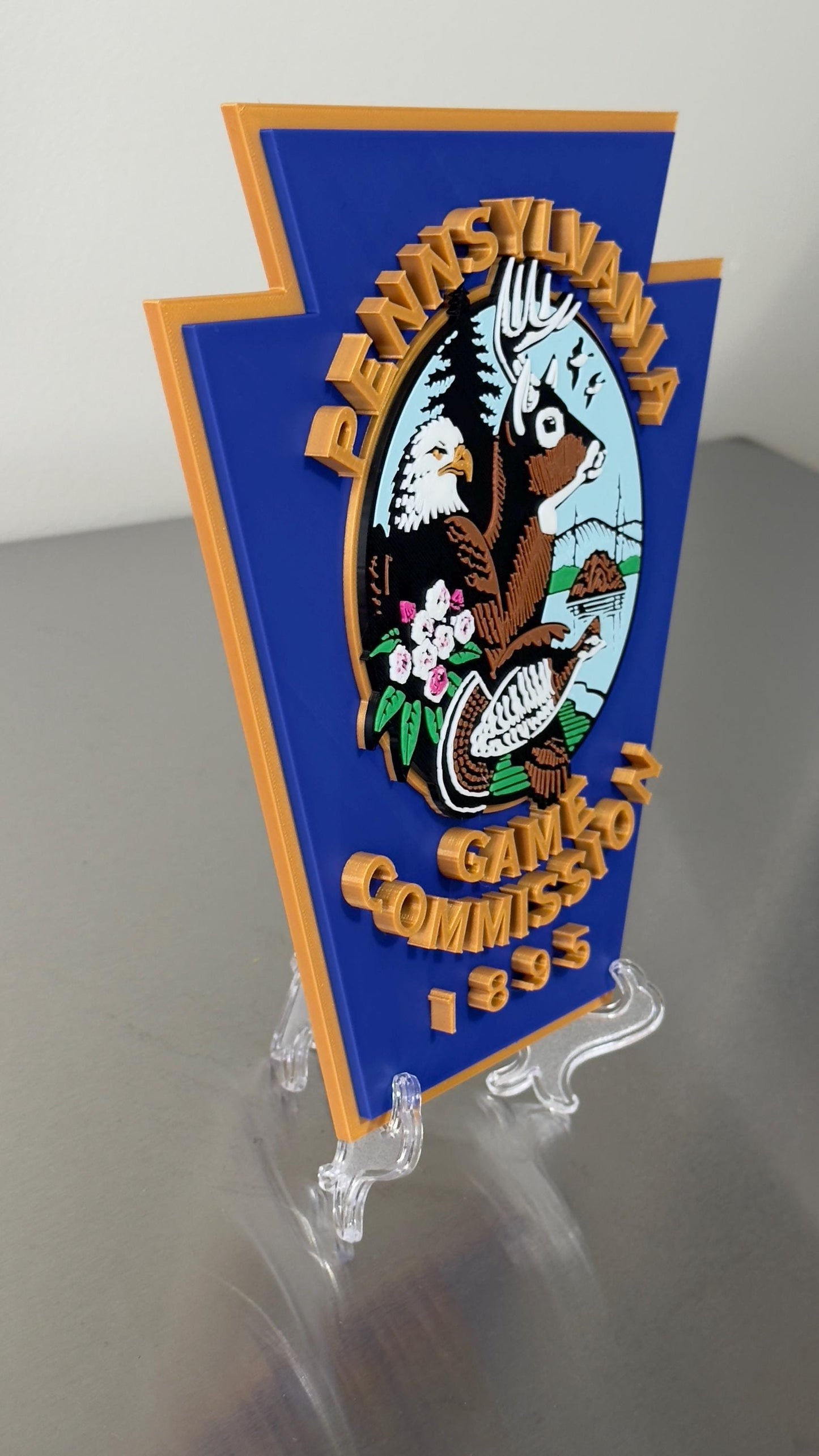 Pennsylvania Game Warden Plaque (Embossed 3D, Wall Display)