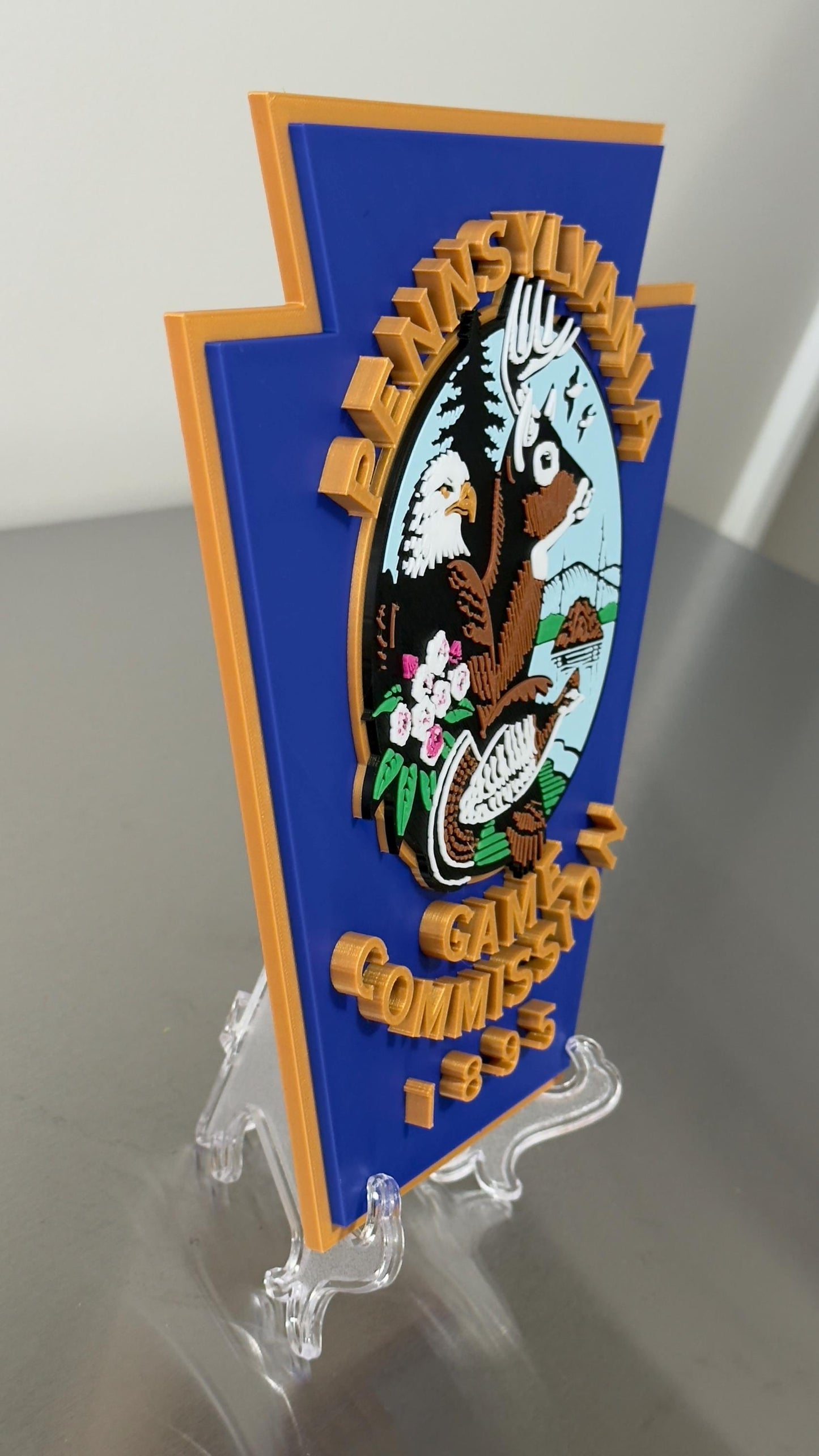 Pennsylvania Game Warden Plaque (Embossed 3D, Wall Display)