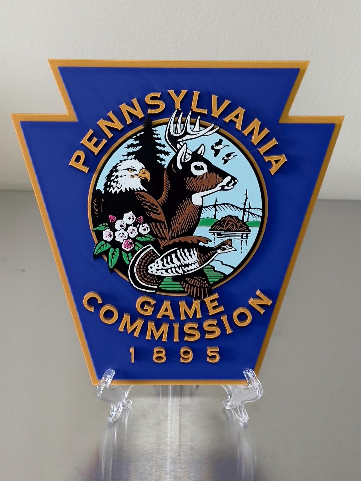 Pennsylvania Game Warden Plaque (Embossed 3D, Wall Display)