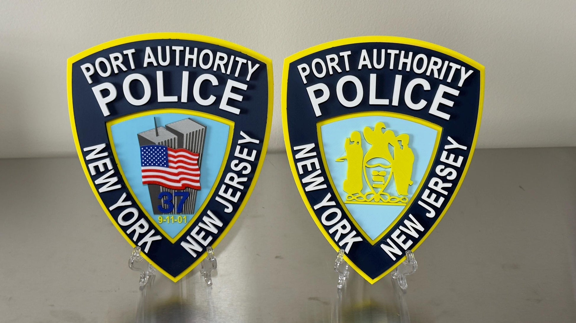 PAPD 9-11 Tribute Plaque: Port Authority NY NJ 3D Wall Art New York