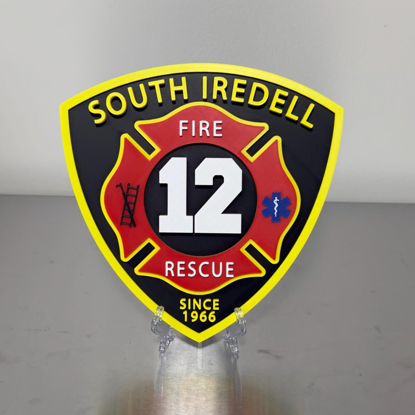 South Iradell Fire & Rescue Plaque: Display Tribute Firefighter Gift