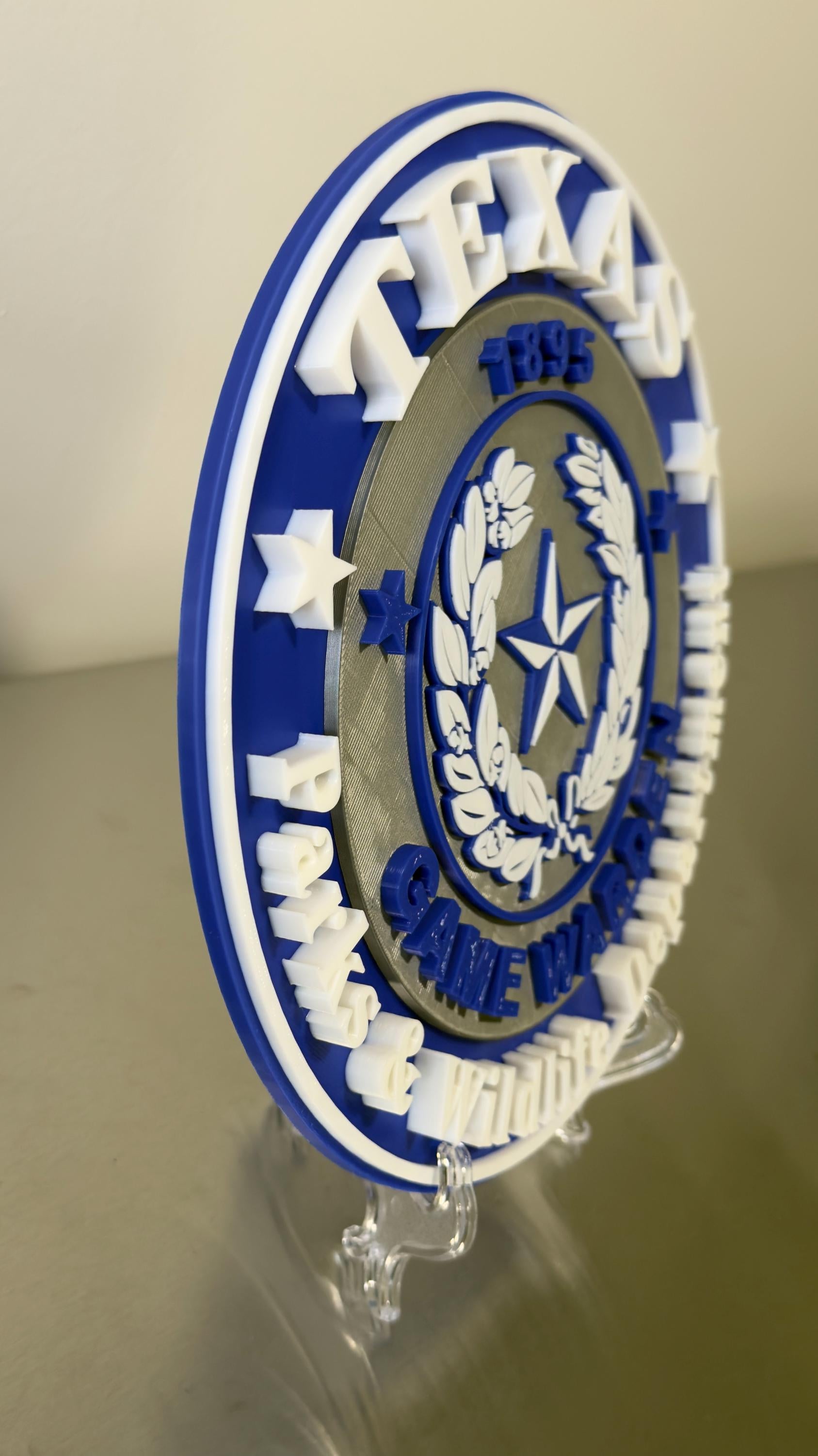 Texas Game Warden 3D Plaque, First Responder Wall Decor