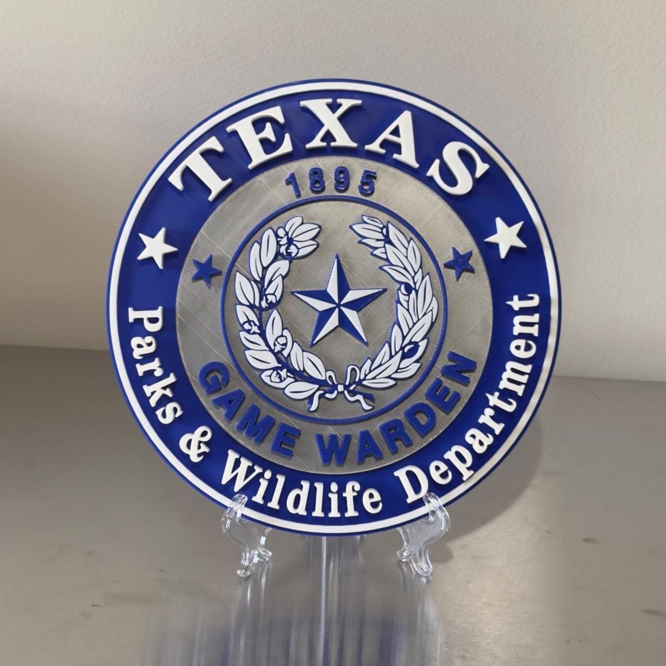 Texas Game Warden 3D Plaque, First Responder Wall Decor