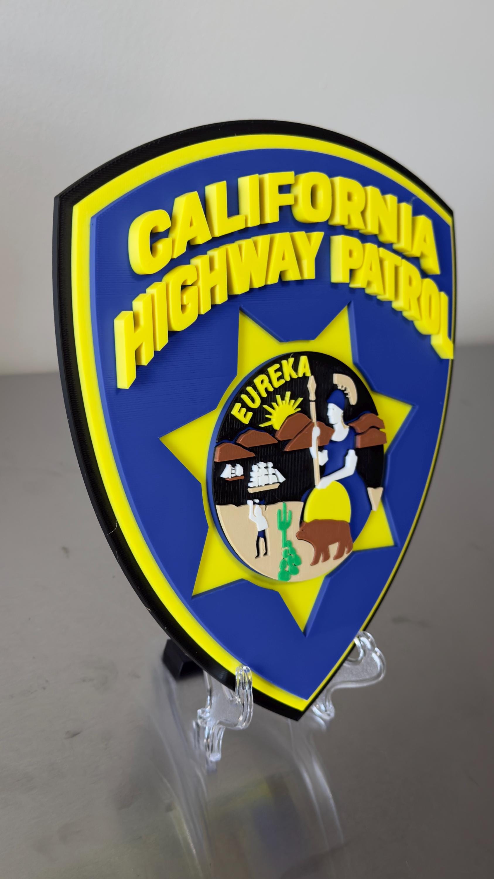 CHP 3D Plaque | California Highway Patrol, First Responder Gift California