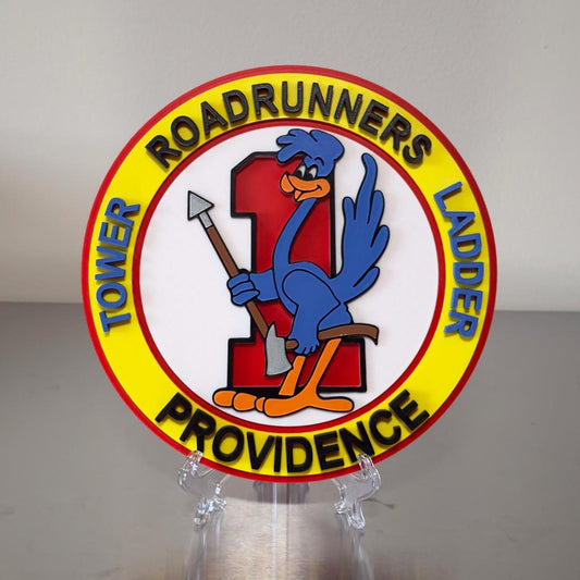 Providence Fire Department Ladder 1 Plaque - 3D Embossed Display Rhode Island