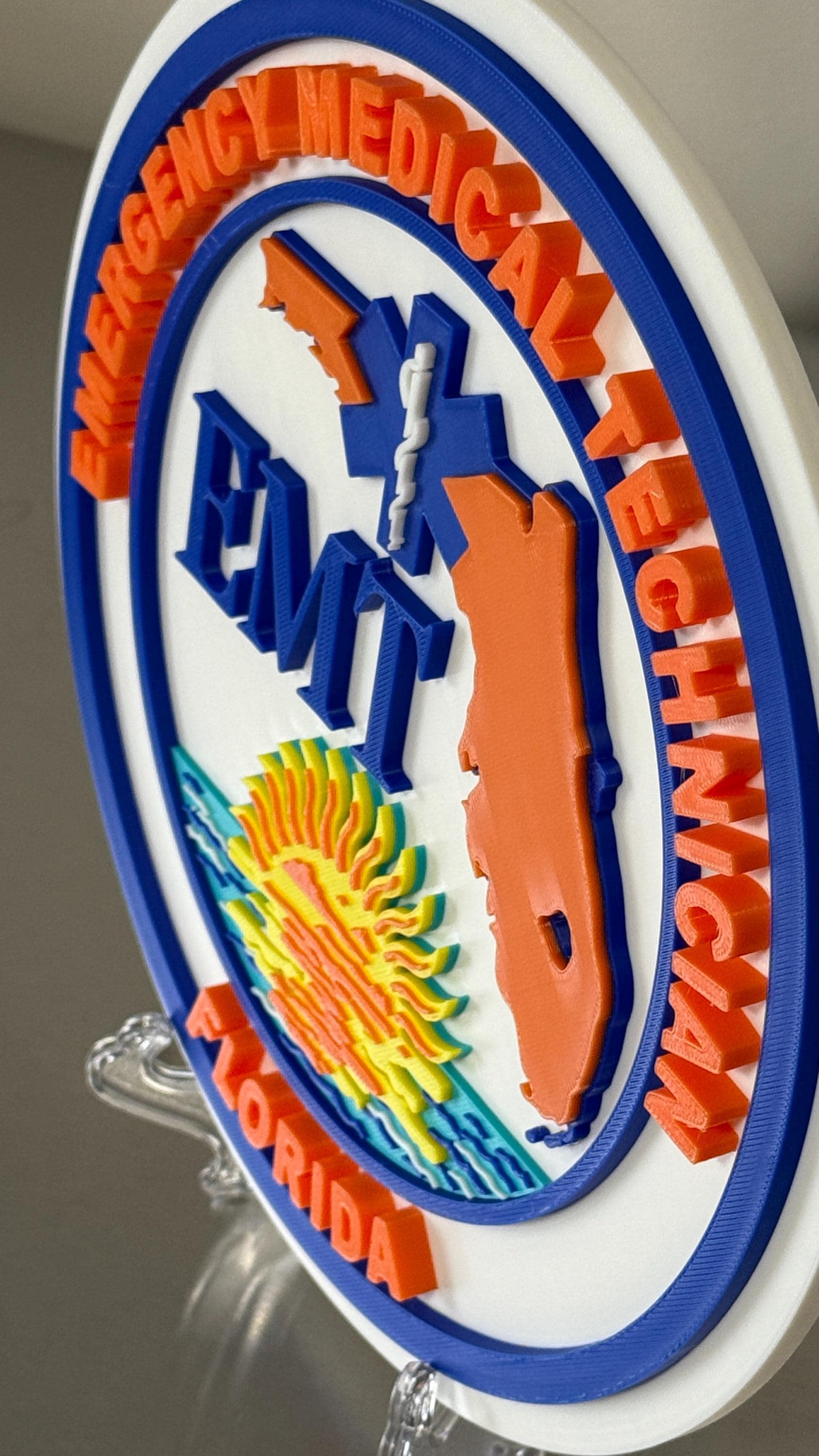 Florida EMT Plaque: First Responder Wall Art