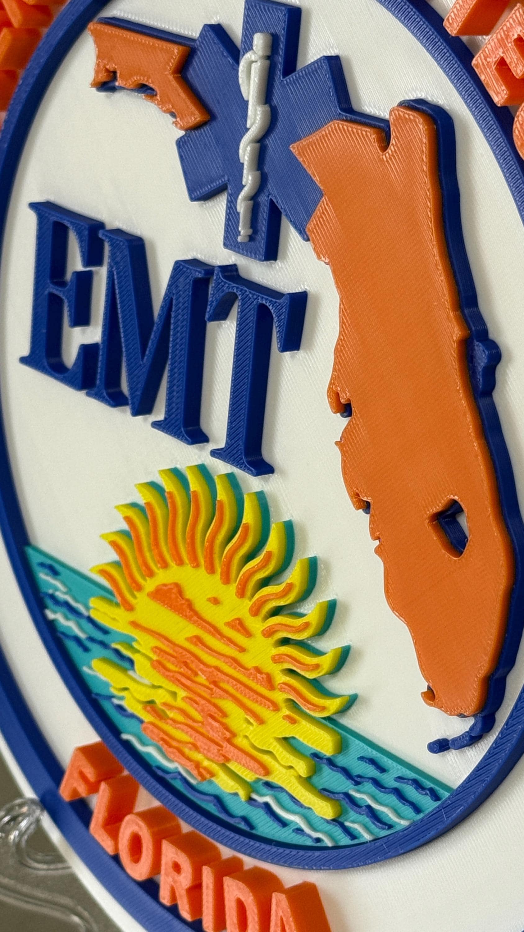 Florida EMT Plaque: First Responder Wall Art