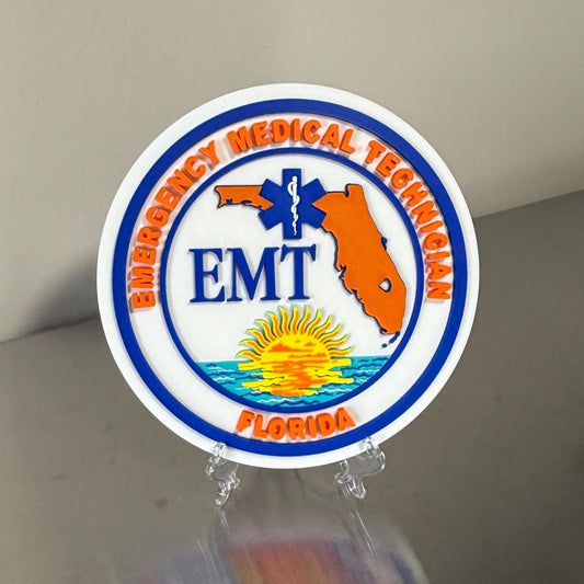 Florida EMT Plaque: First Responder Wall Art
