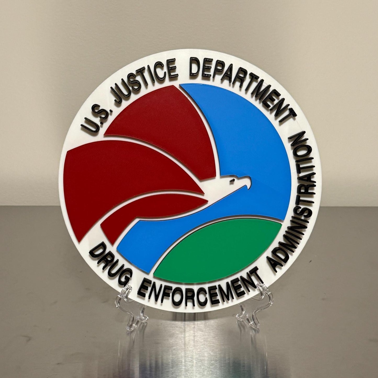 DEA 3D Display Plaque , Drug Enforcement Agency Government