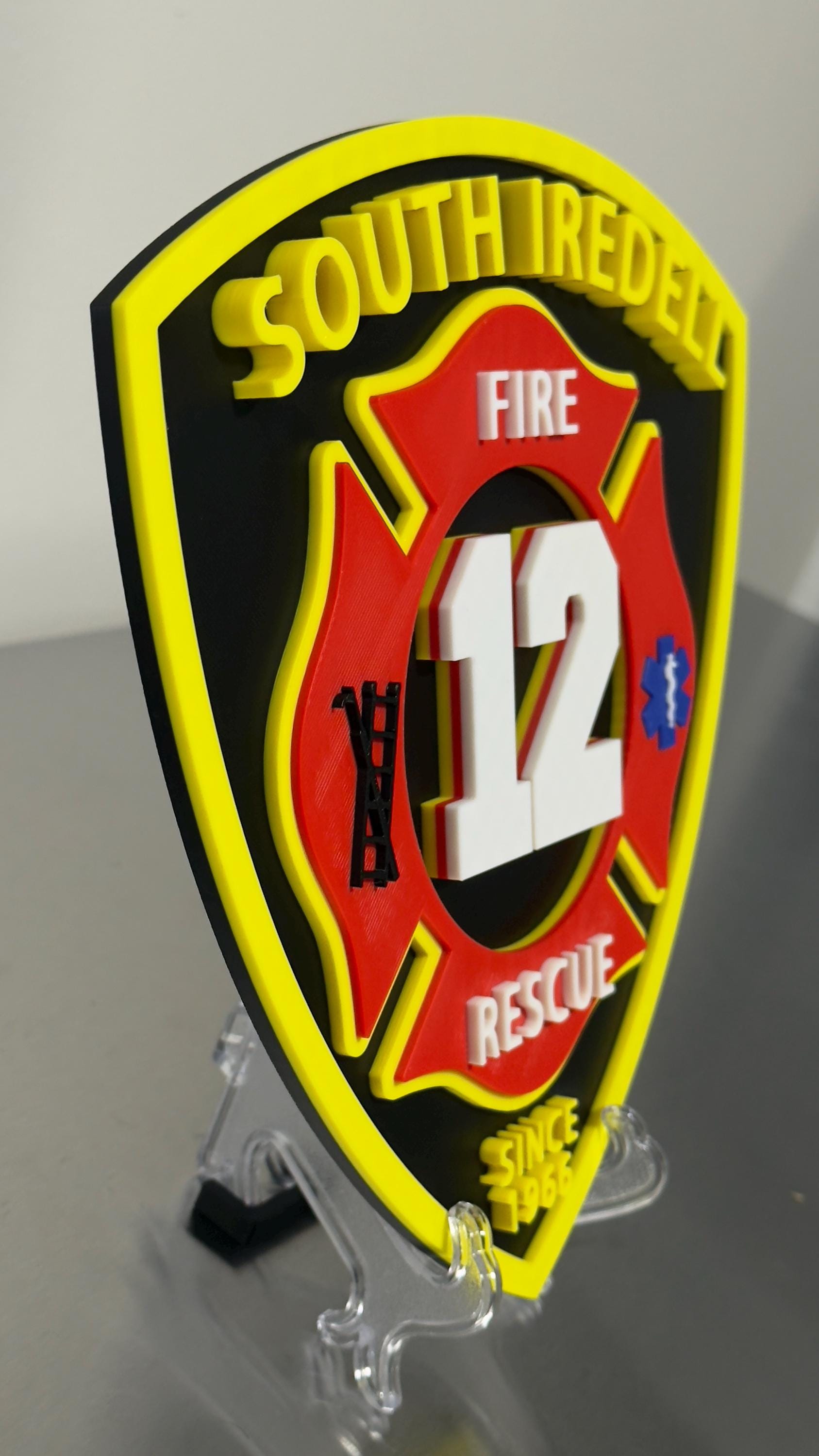 South Iradell Fire & Rescue Plaque: Display Tribute Firefighter Gift