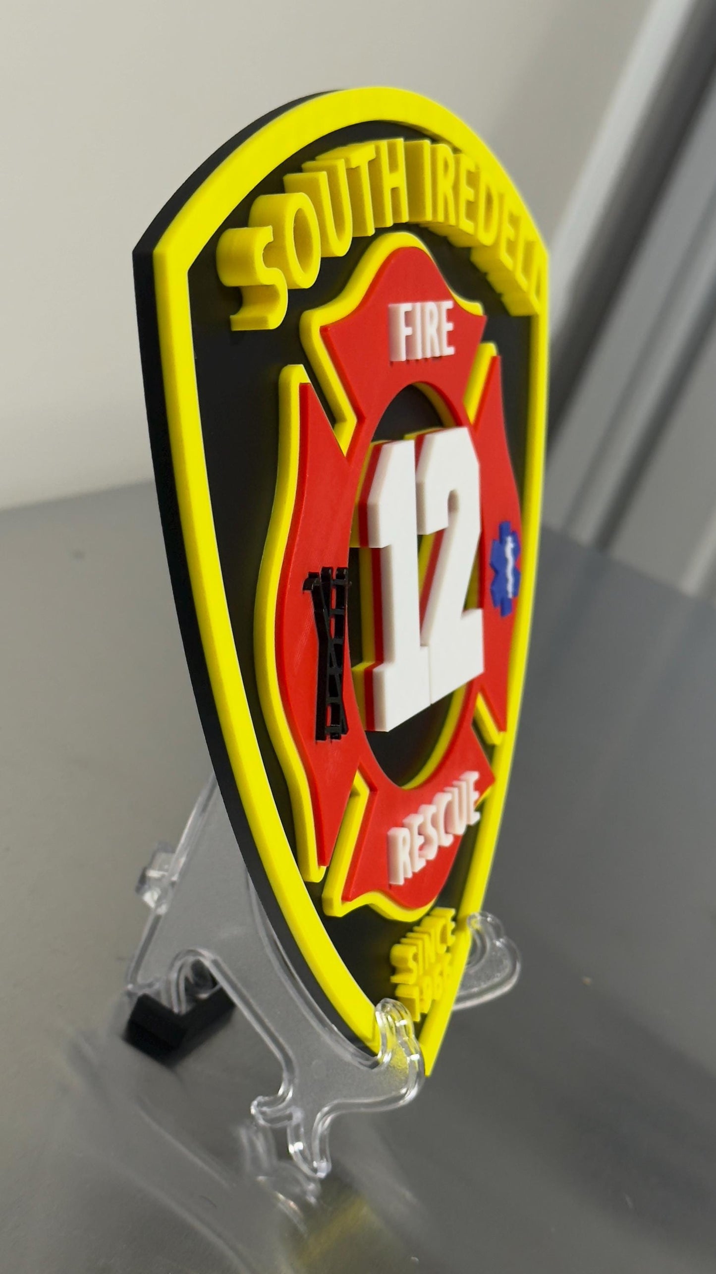 South Iradell Fire & Rescue Plaque: Display Tribute Firefighter Gift