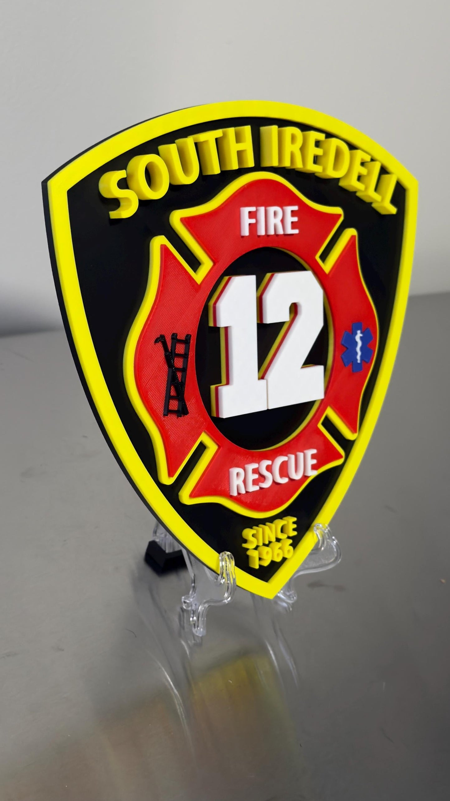 South Iradell Fire & Rescue Plaque: Display Tribute Firefighter Gift