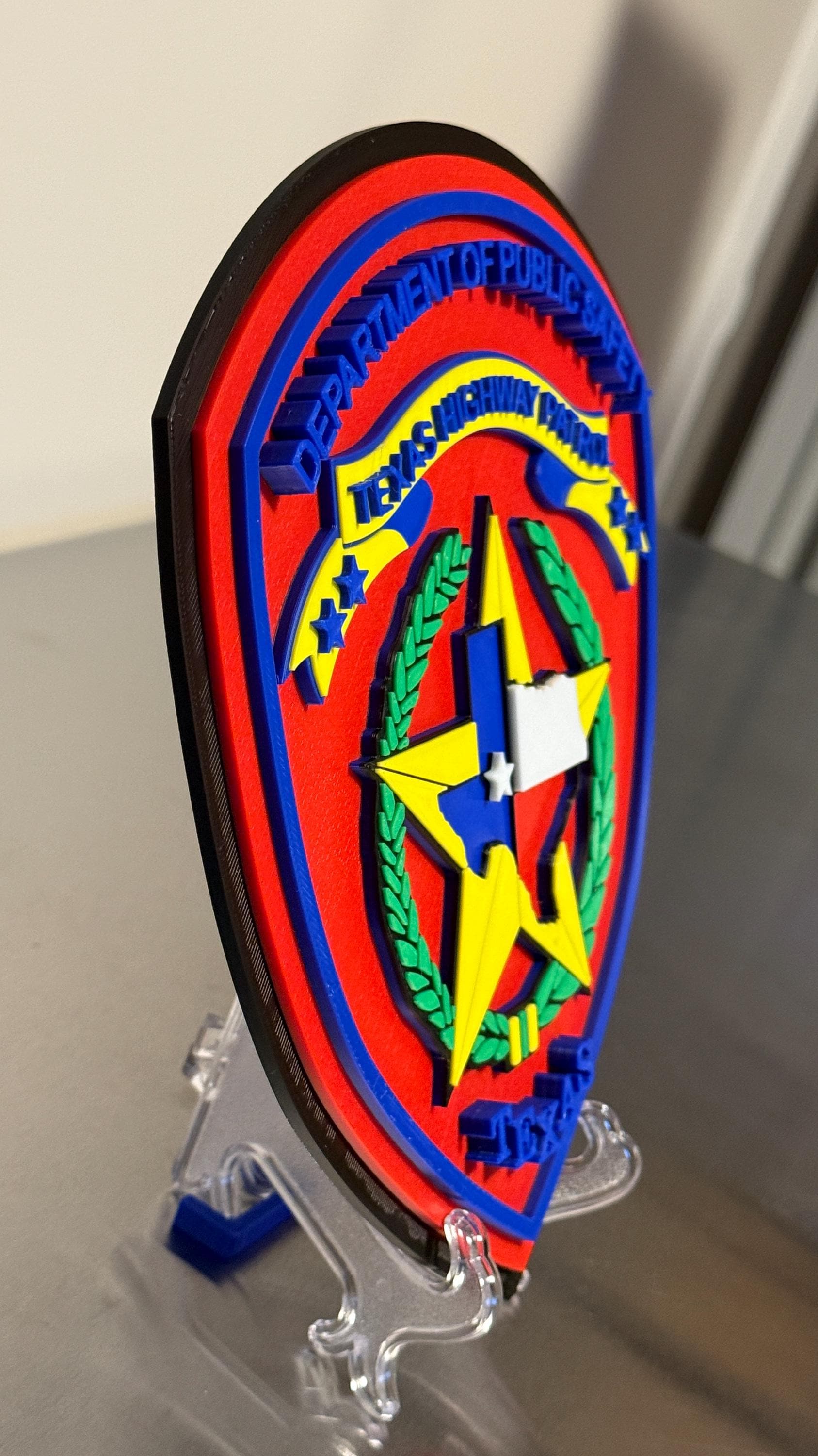 Texas Highway Patrol Plaque: TX Wall Art