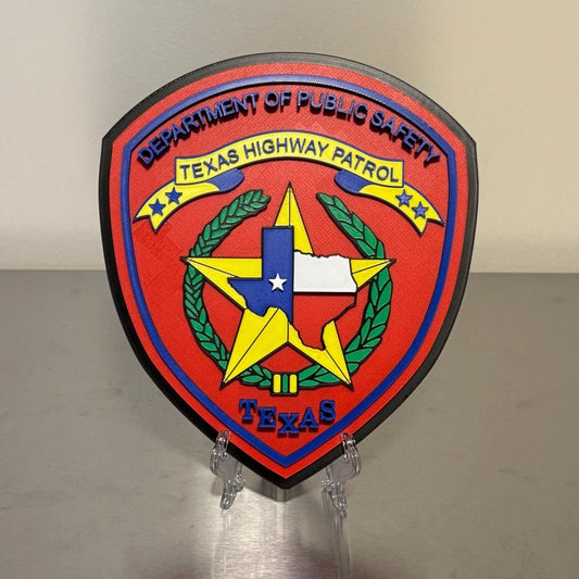 Texas Highway Patrol Plaque: TX Wall Art